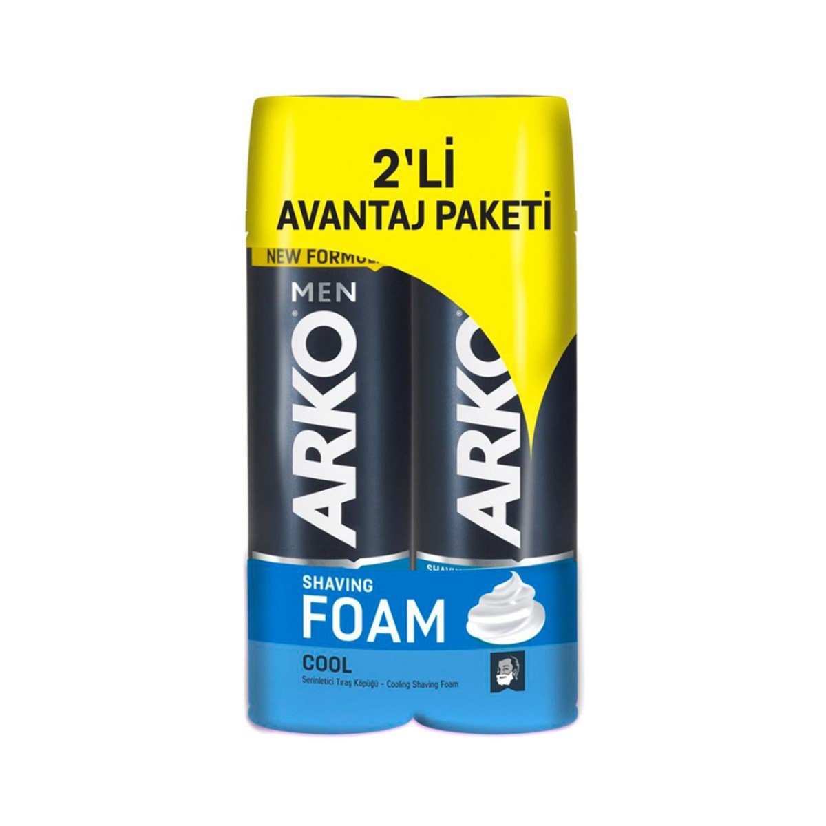Arko Men Men Tıraş Köpüğü Cool 200ml+Arko Men Men Tıraş Köpüğü Cool 200ml