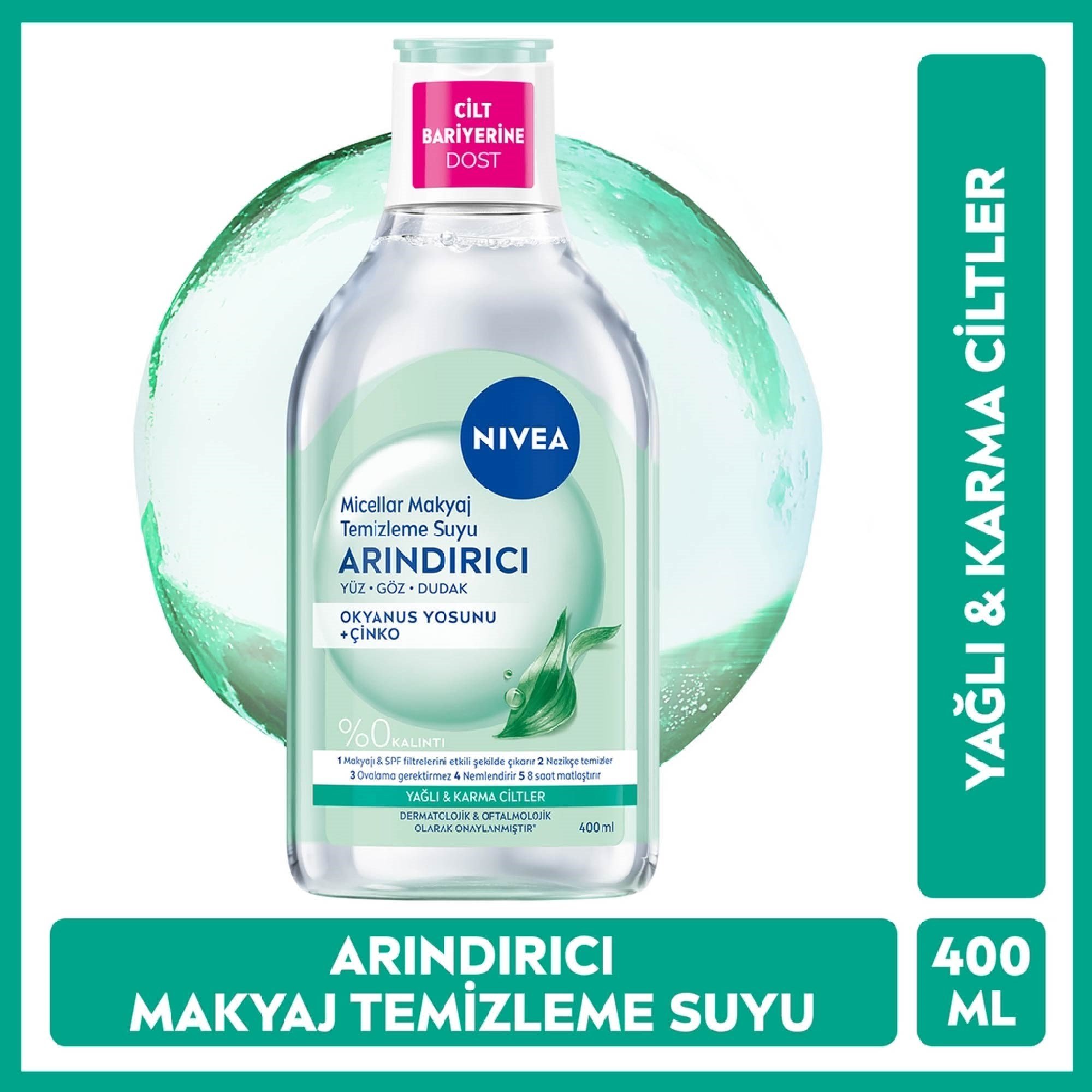 Nivea Micellar Makyaj Temizleme Suyu Arındırıcı 400 ml