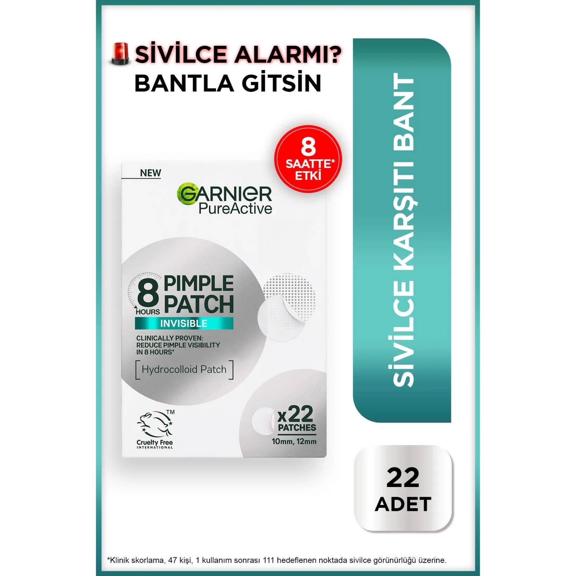 Garnier Pimple Patch 22'li Sivilce Bandı / Hidrokolloid Bant / Akne Karşıtı 22li Bant