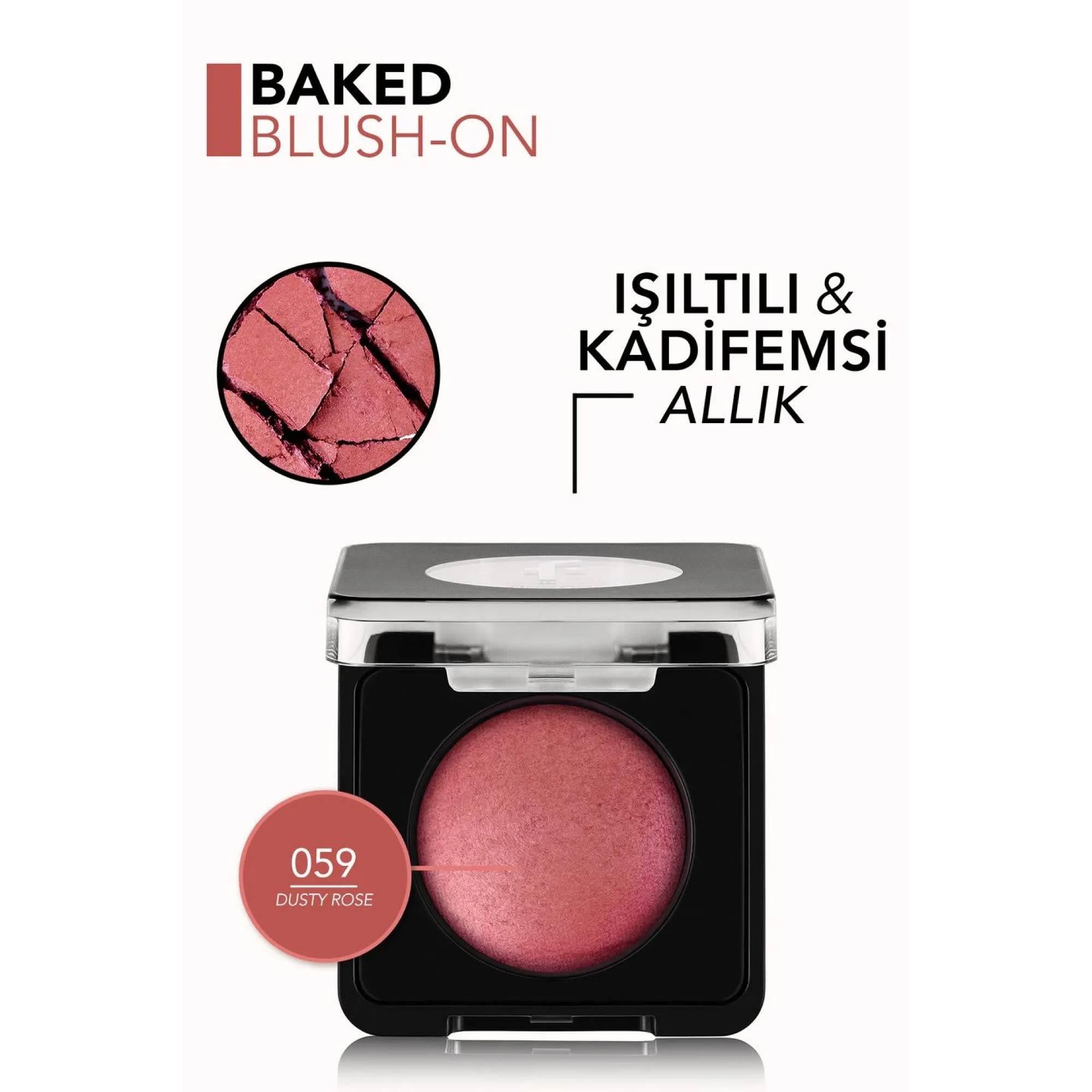 Flormar Baked Blush-On Allık No.059 Dusty Rose 