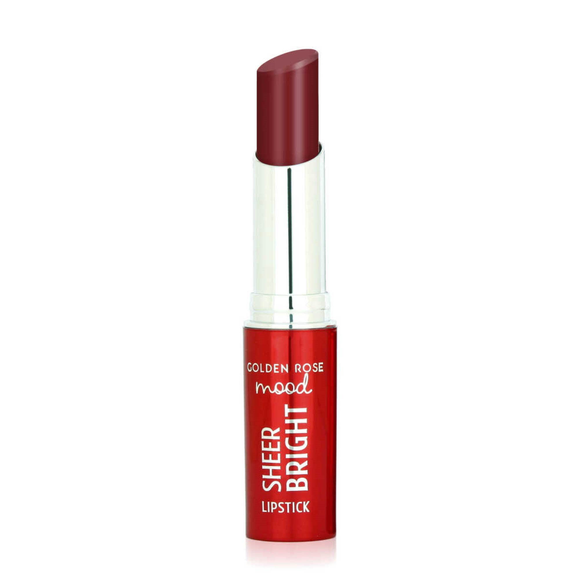 Golden Rose Mood Sheer Bright Lipstick 108 Rosy Plum