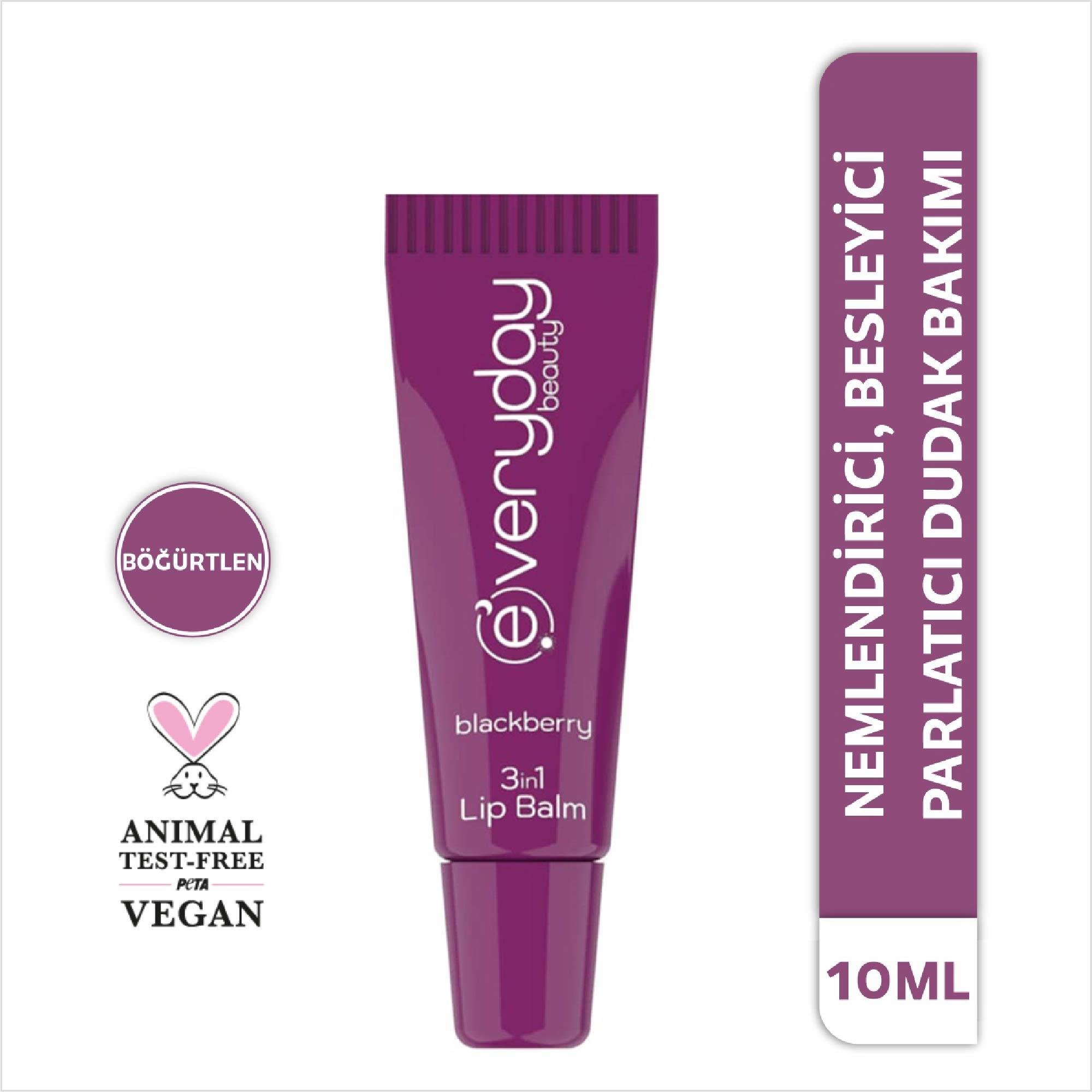 Everyday Beauty  Blackberry 3 Etkili Dudak Balmı 10 ml.