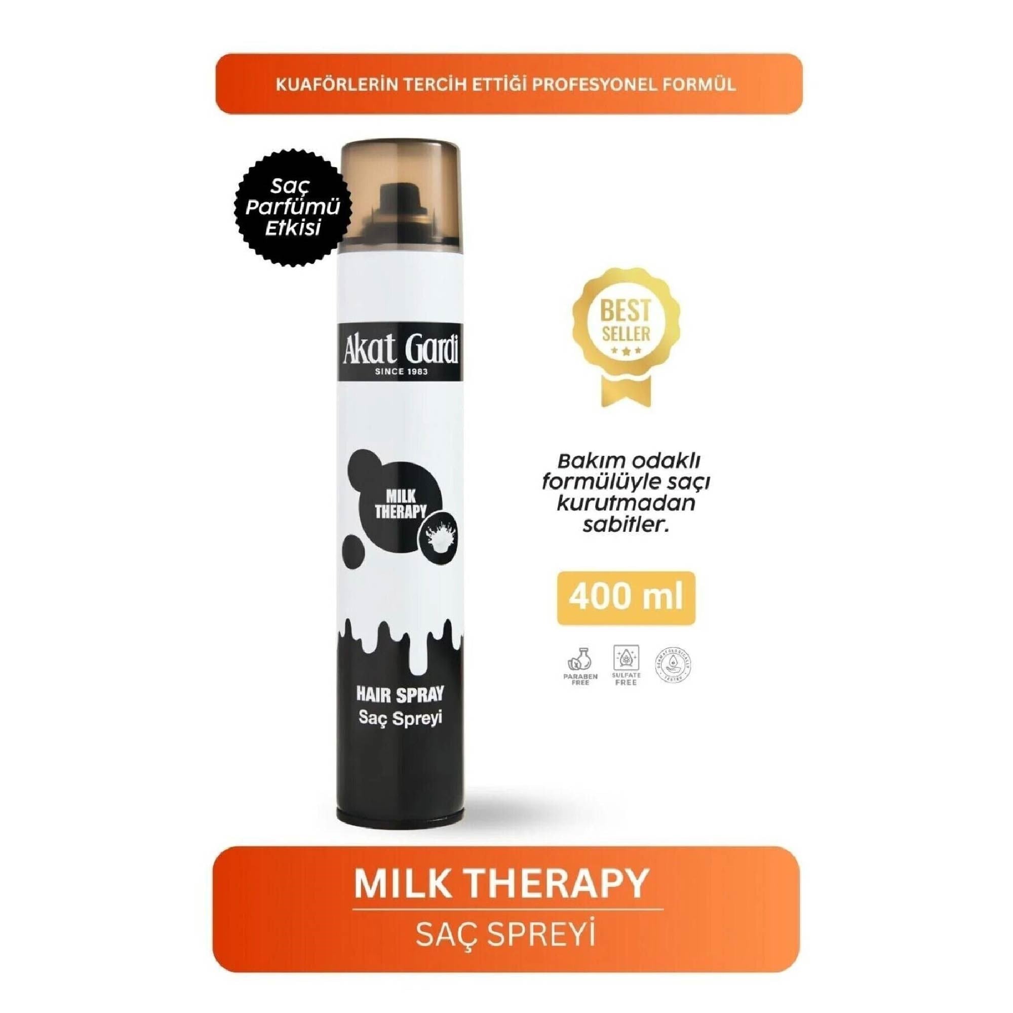 Akat Gardi  Saç Spreyi  Milk Therapy 400 ml