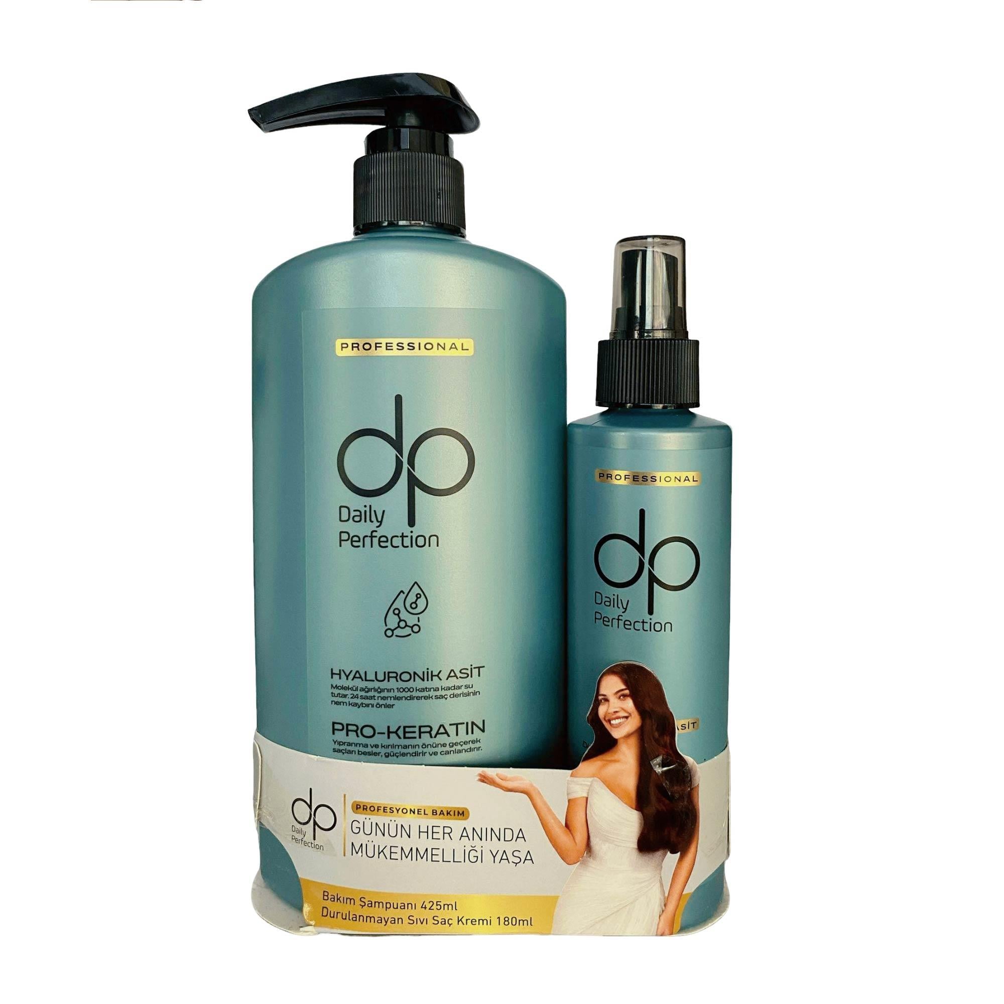Dp Bio Barrier Şampuan Hyaluronik Asit 425 ml + Dp Hyaluronik Asit Sıvı Saç Kremi Nemlendirici Bakım 180 ml
