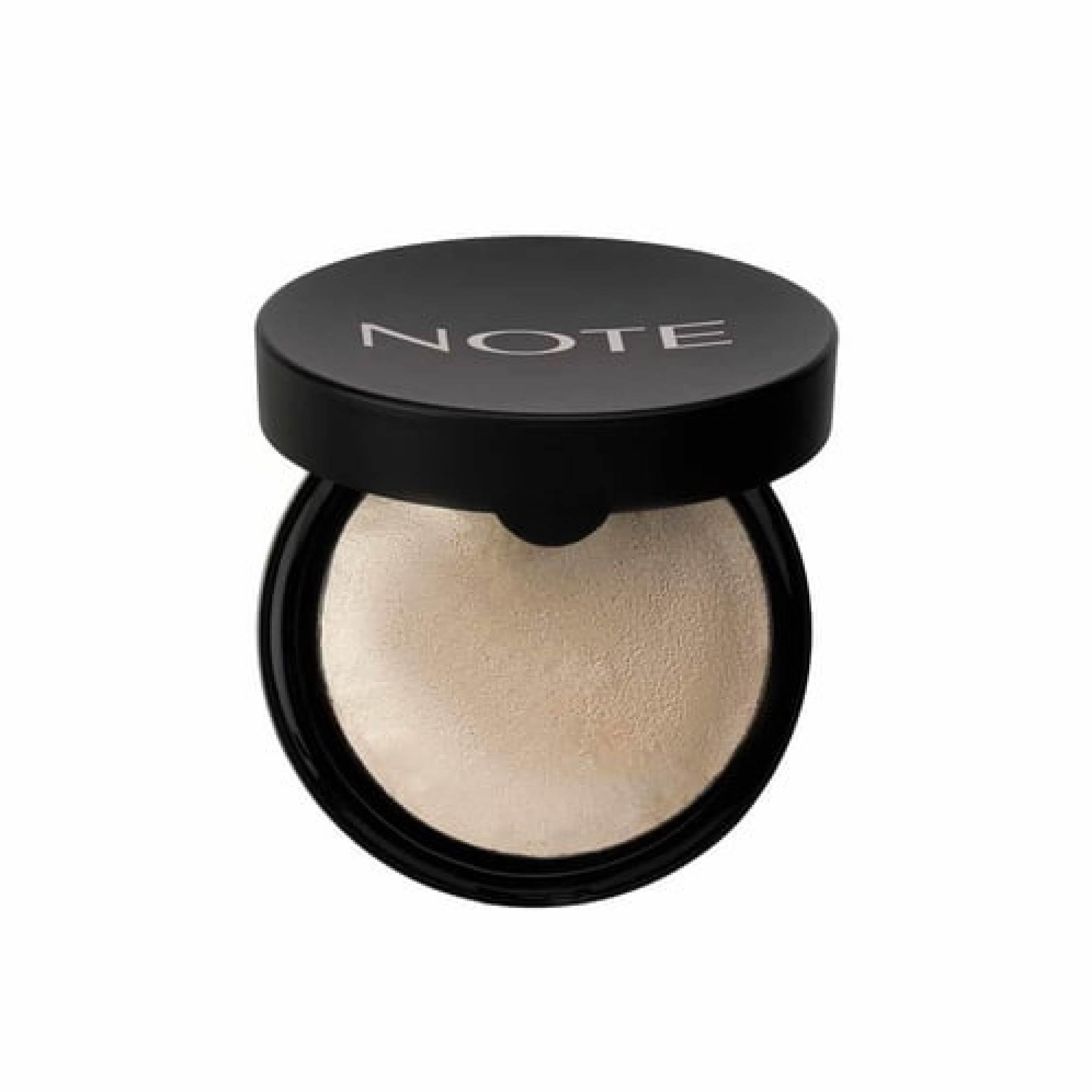 Note Baked Highlighter 01 Moonlight Işıltılı Fırınlanmış Toz Aydınlatıcı