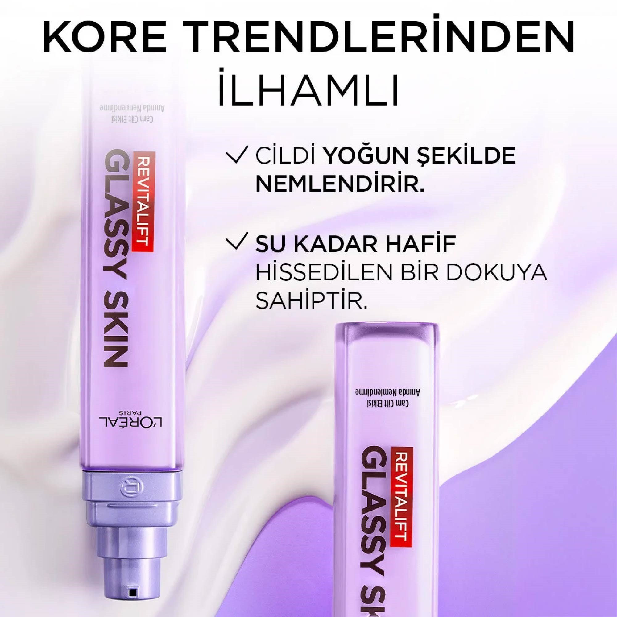 Loreal Paris Revitalift Filler Glassy Skin Hyaluronik Asit İçeren Nemlendirici Krem 50 ml