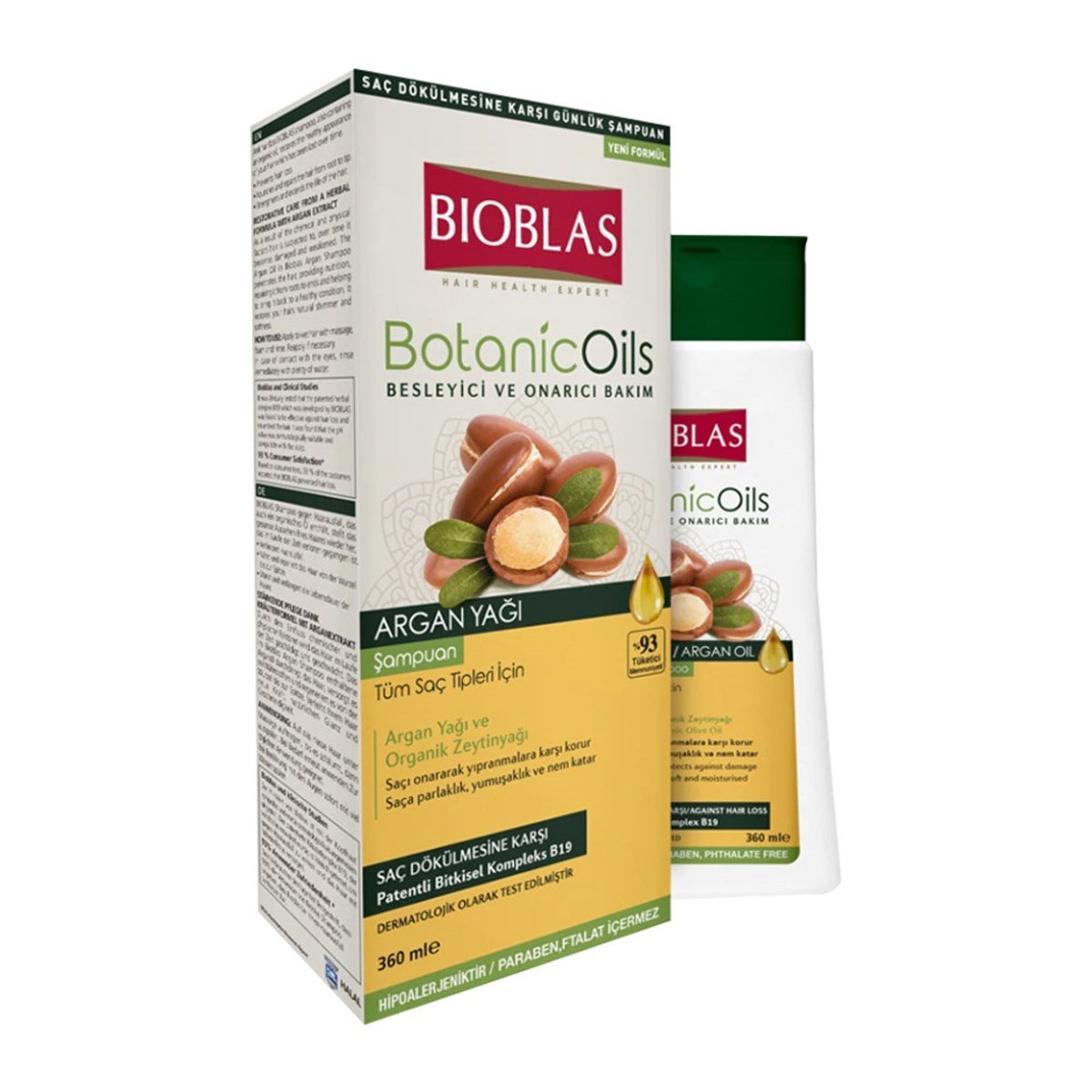 Bioblas Botanic Oils Argan Yağı Şampuanı Tüm Saç Tipleri İçin  360 ml 