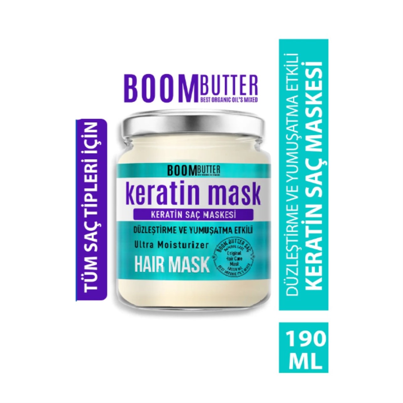 Boom Butter Saç Maskesi Keratin Mask 190 ml 
