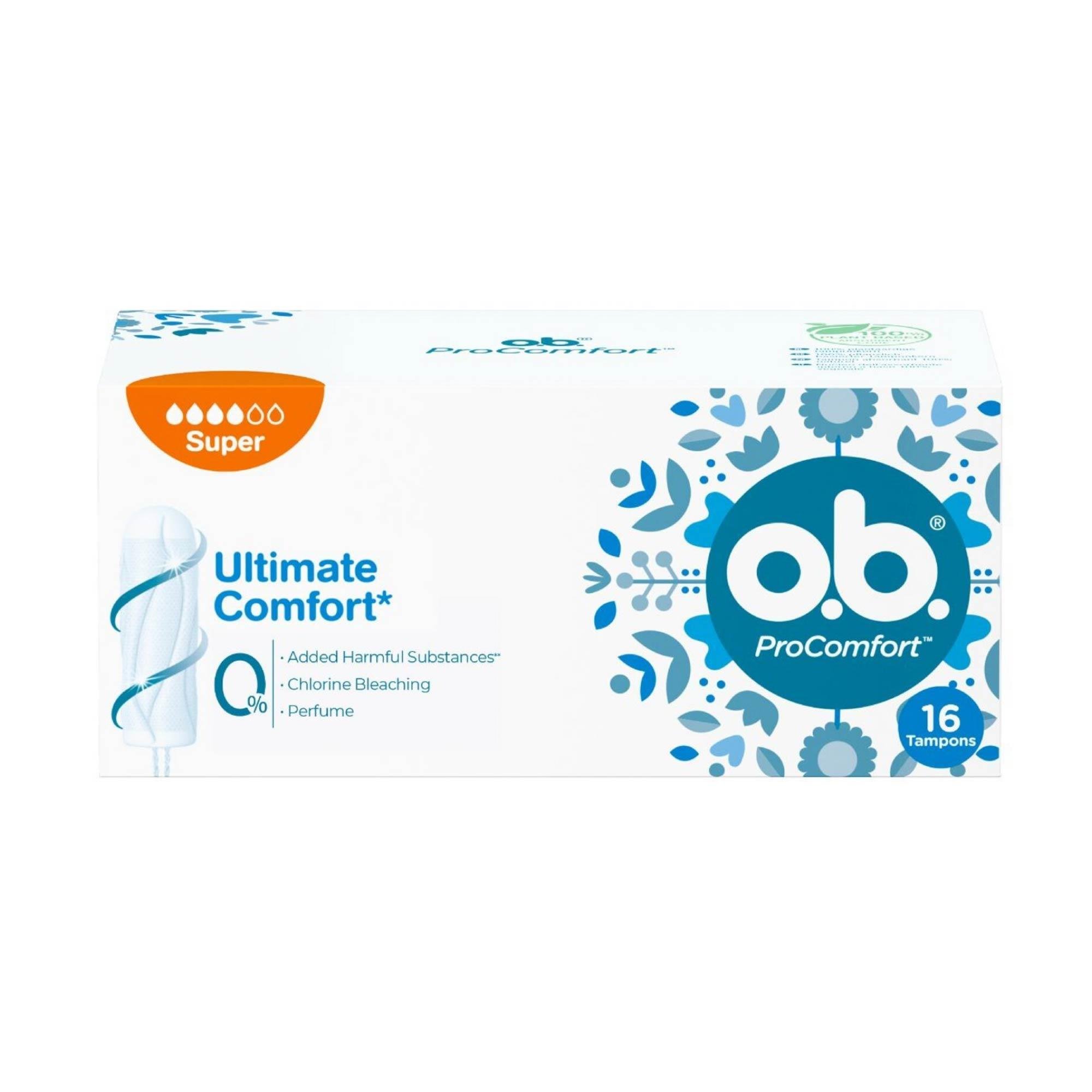 O.B ProComfort Tampon Süper 16'lı