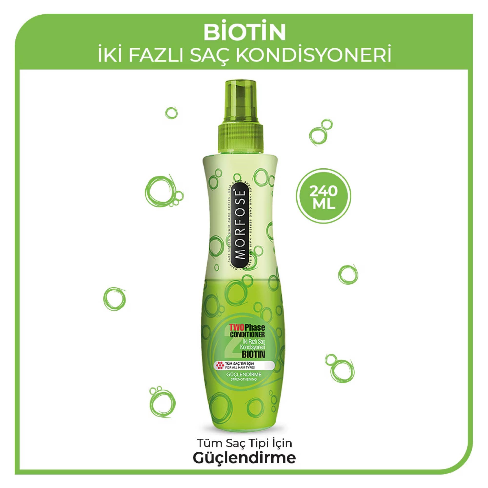 Morfose Biotin Çift Fazlı Fön Suyu 240 ml