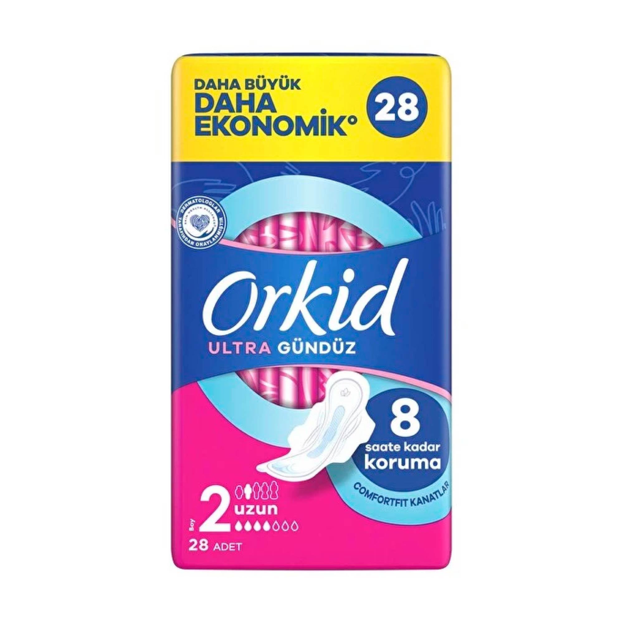 Orkid Ultra Gündüz Uzun Hijyenik Ped 28'li