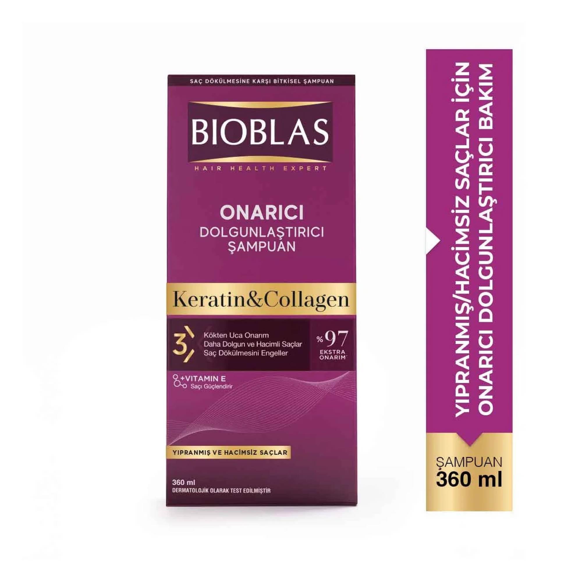 Bioblas Şampuan Keratin&Collagen Onarıcı Dolgunlaştırıcı 360ml
