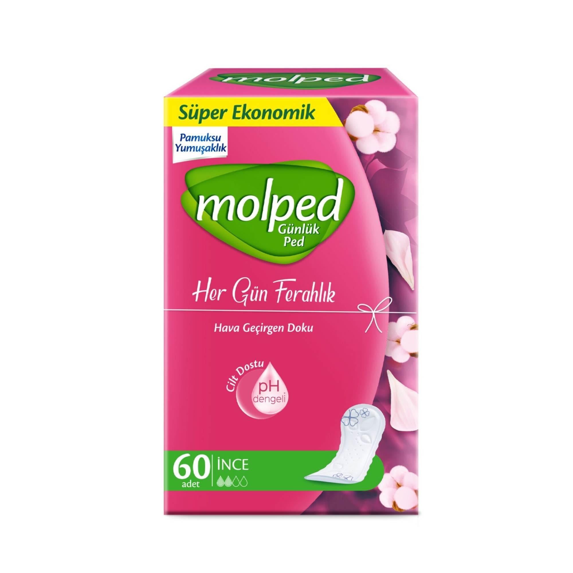 Molped Günlük Ped Her Gün Ferahlık 60 Adet