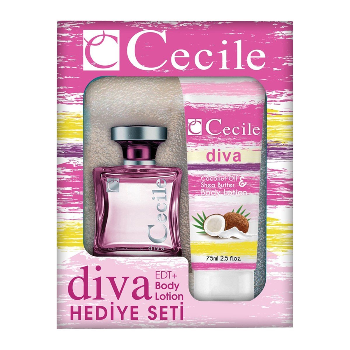 Cecile Diva For Women Parfüm 100ml + Cecile Diva Vücut Losyonu 75ml