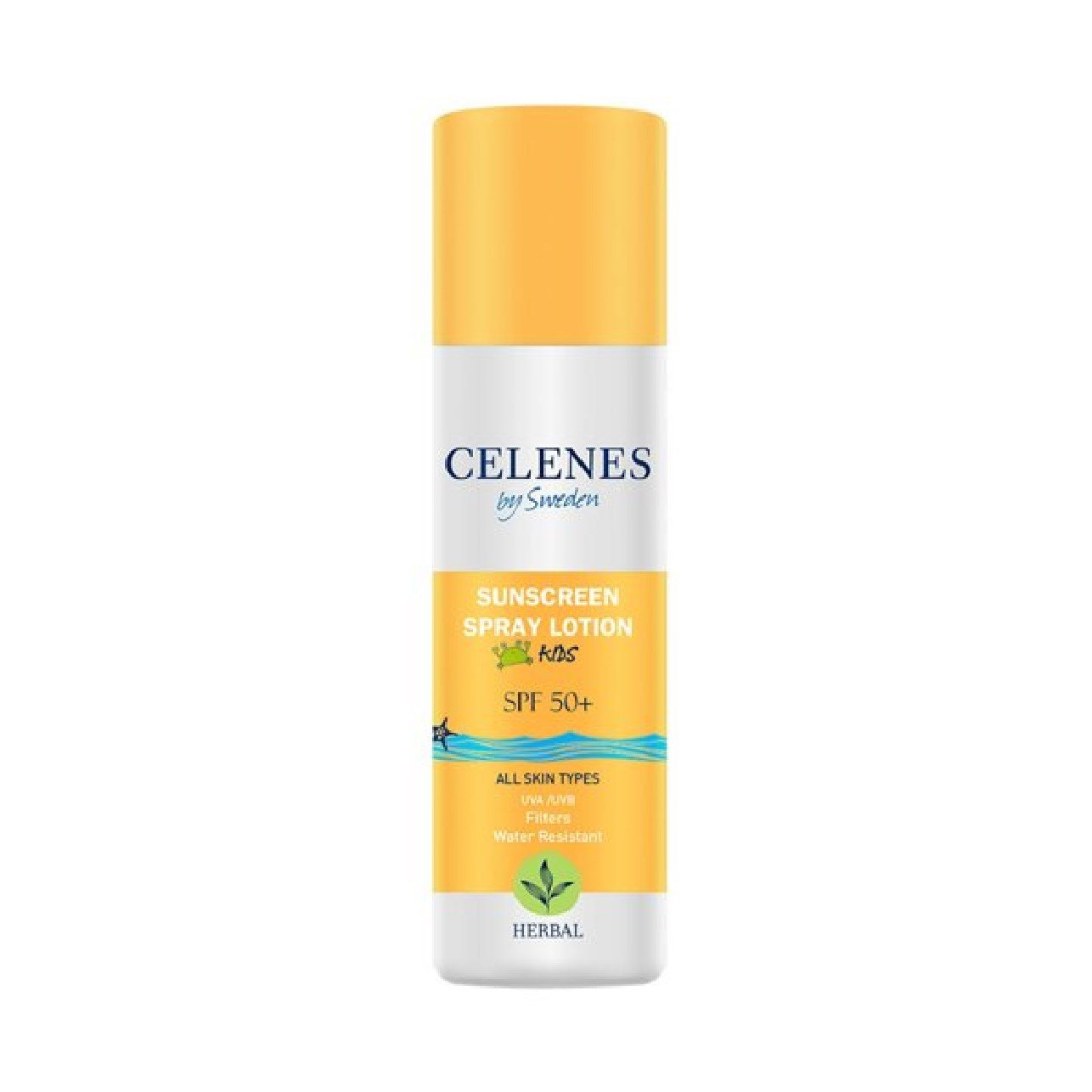 Celenes Sunscreen Spray Lotion Güneş Koruyucu Losyon Sprey Kids Spf +50 Tüm Cilt Tipleri İçin 150 ml 