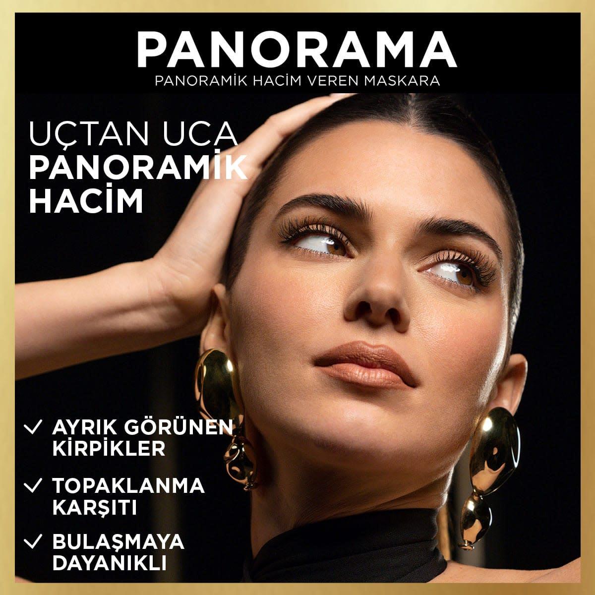 Loreal Paris Panorama Hacim Veren Maskara Dark Brown - Kahverengi