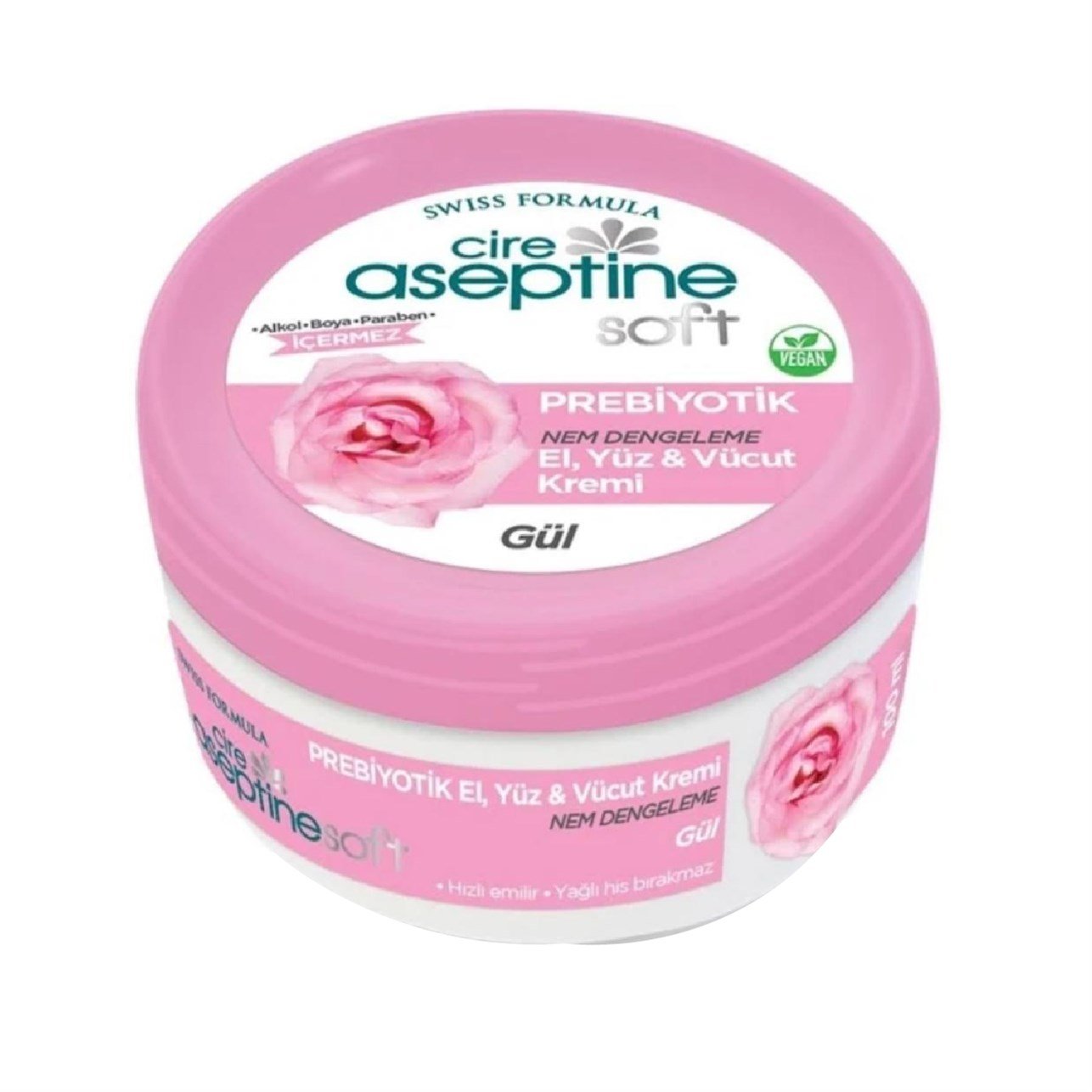 Cire Aseptine Prebiyotik El,Yüz,Vücut Kremi Gül Nem Dengeleme 200 ml