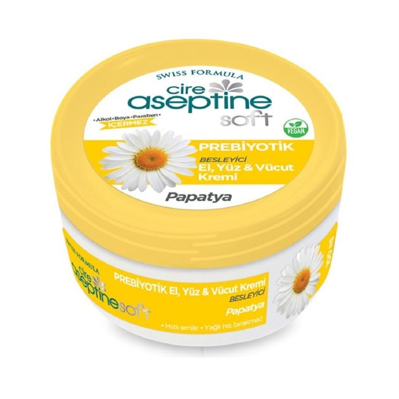 Cire Aseptine Prebiyotik El,Yüz,Vücut Kremi Papatya Besleyici200 ml 