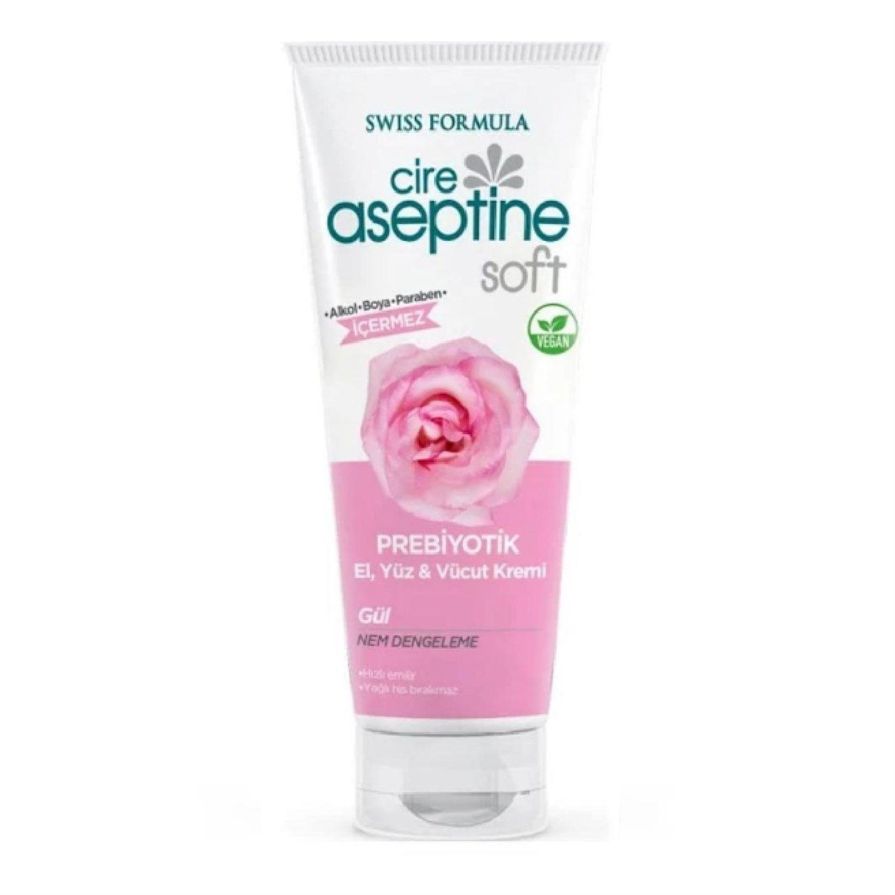 Cire Aseptine Prebiyotik El,Yüz,Vücut Kremi Gül Nem Dengeleme 75 ml