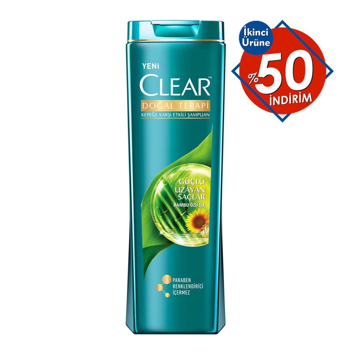 Clear Doğal Terapi Güçlü Uzayan Saçlar Şampuan 500ml