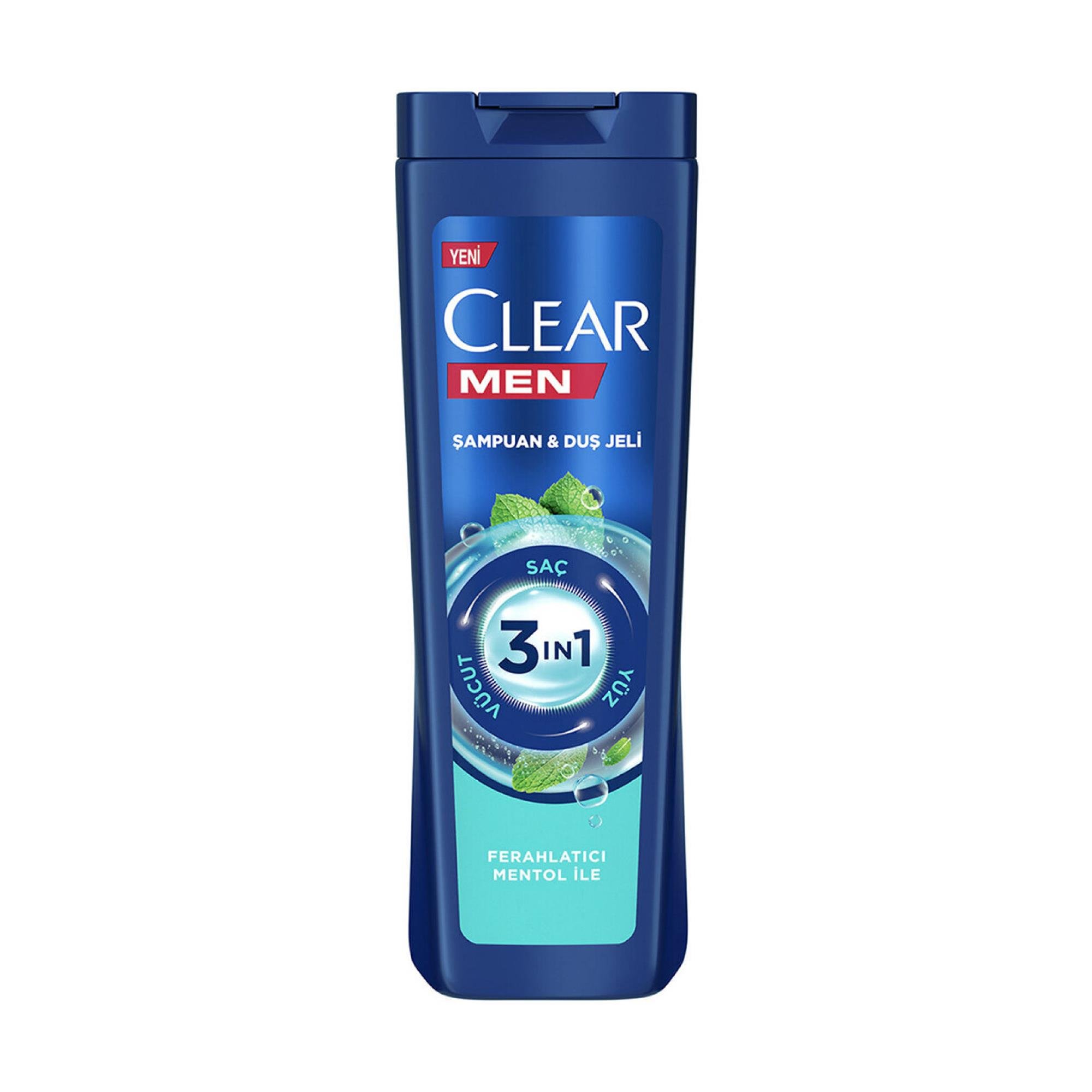 Clear Men Şampuan & Duş Jeli 3in1 Ferahlatıcı Menthol 350 ml 