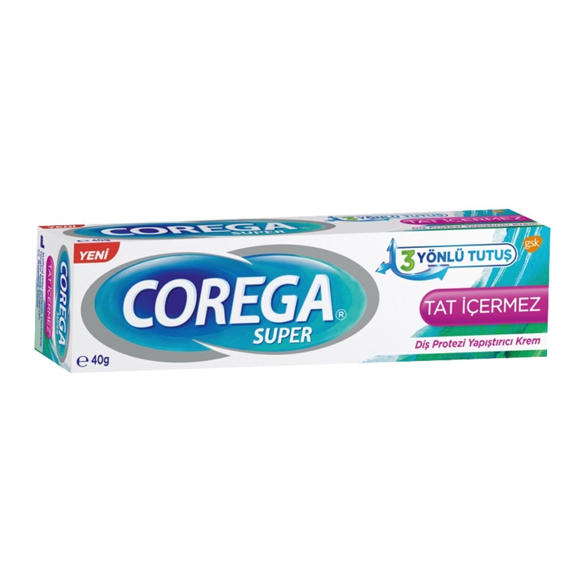 Corega Super 3 Yönlü Tutuş Diş Protezi Yapıştırıcı Krem 40g