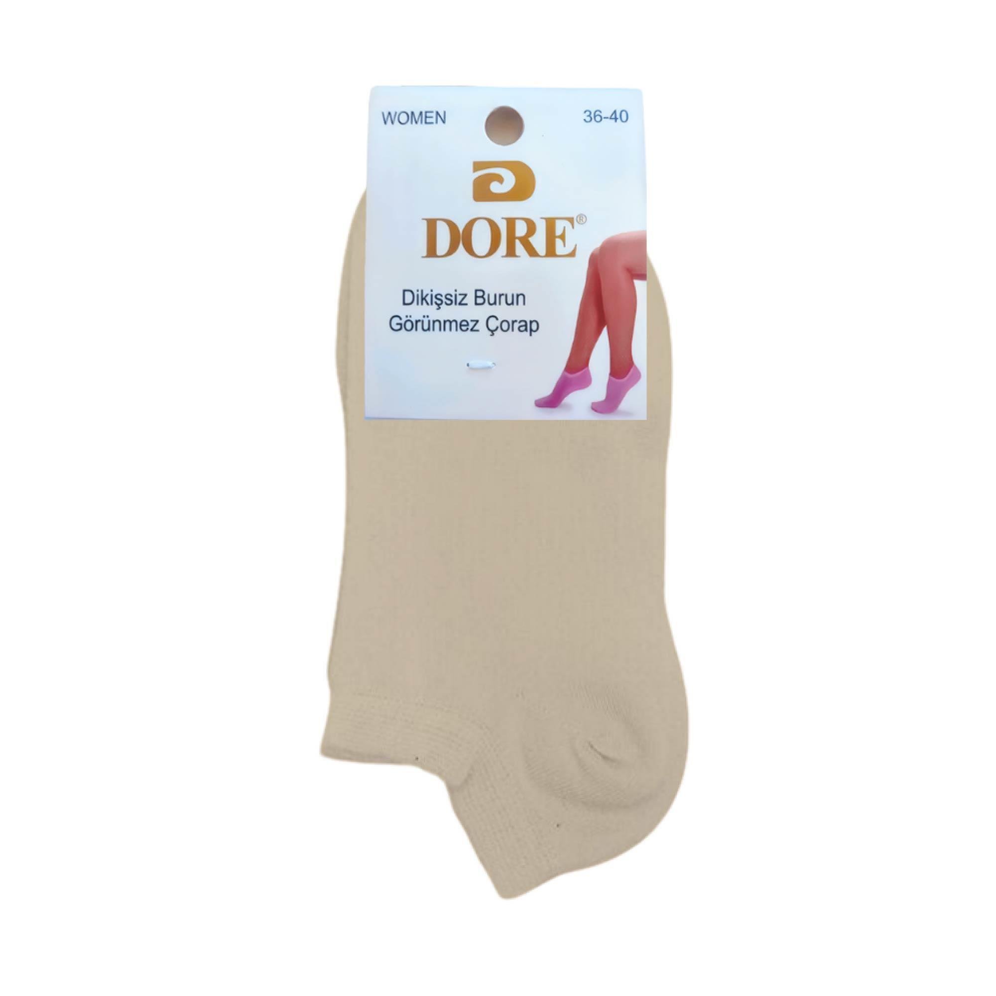 Dore Burun Görünmez Patik Çorap Ten Kadın 1365