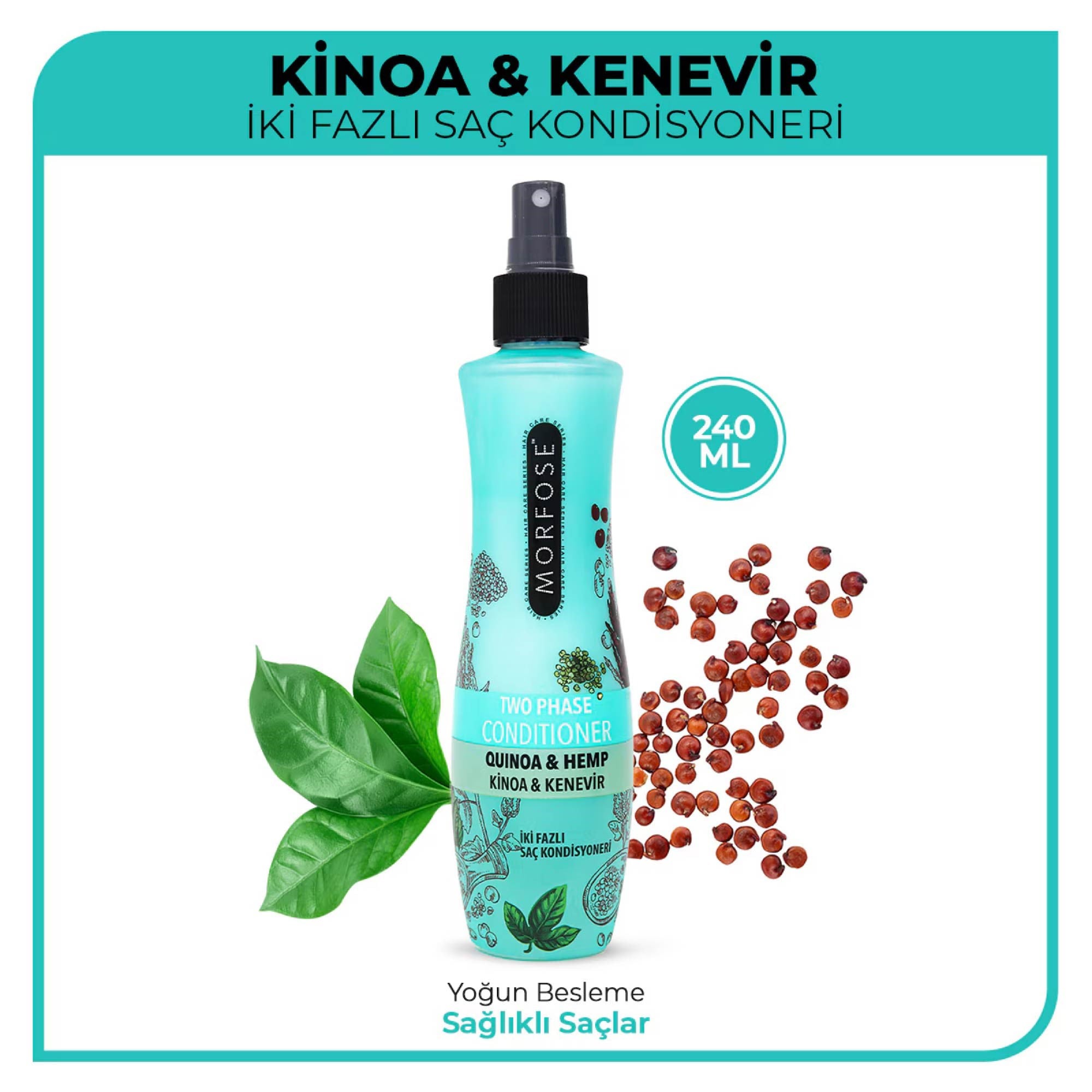 Morfose Çift Fazli Sıvı Saç Kremi Kinoa&Kenevir 240 ml