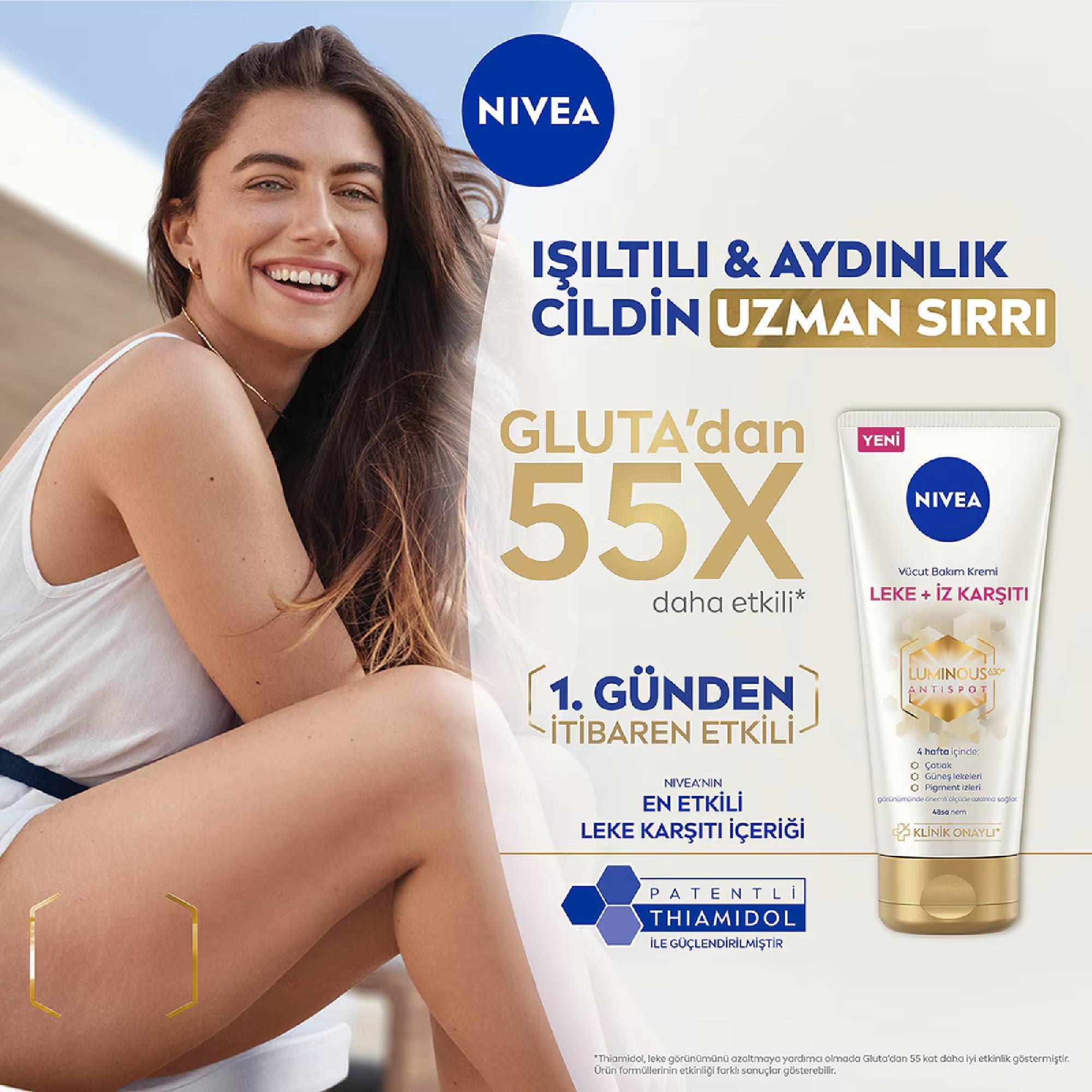 Nivea Luminous 630 Antispot Leke + İz  Karşıtı Vücut Bakım Kremi  200 ml