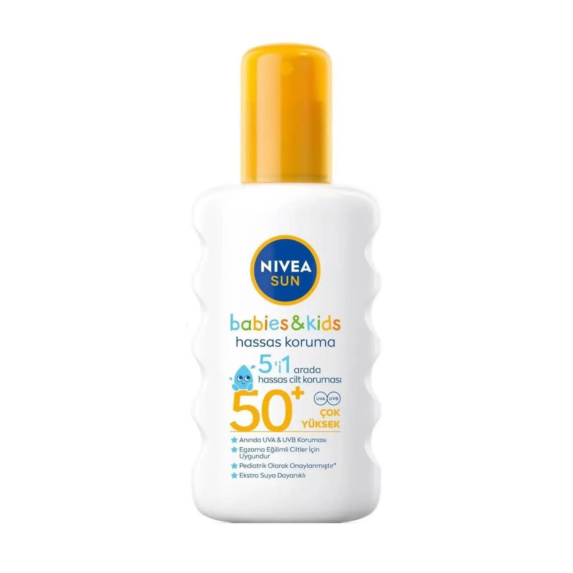 Nivea Sun Çocuk Hassas Güneş Koruyucu Sprey Spf 50+ 200 ml