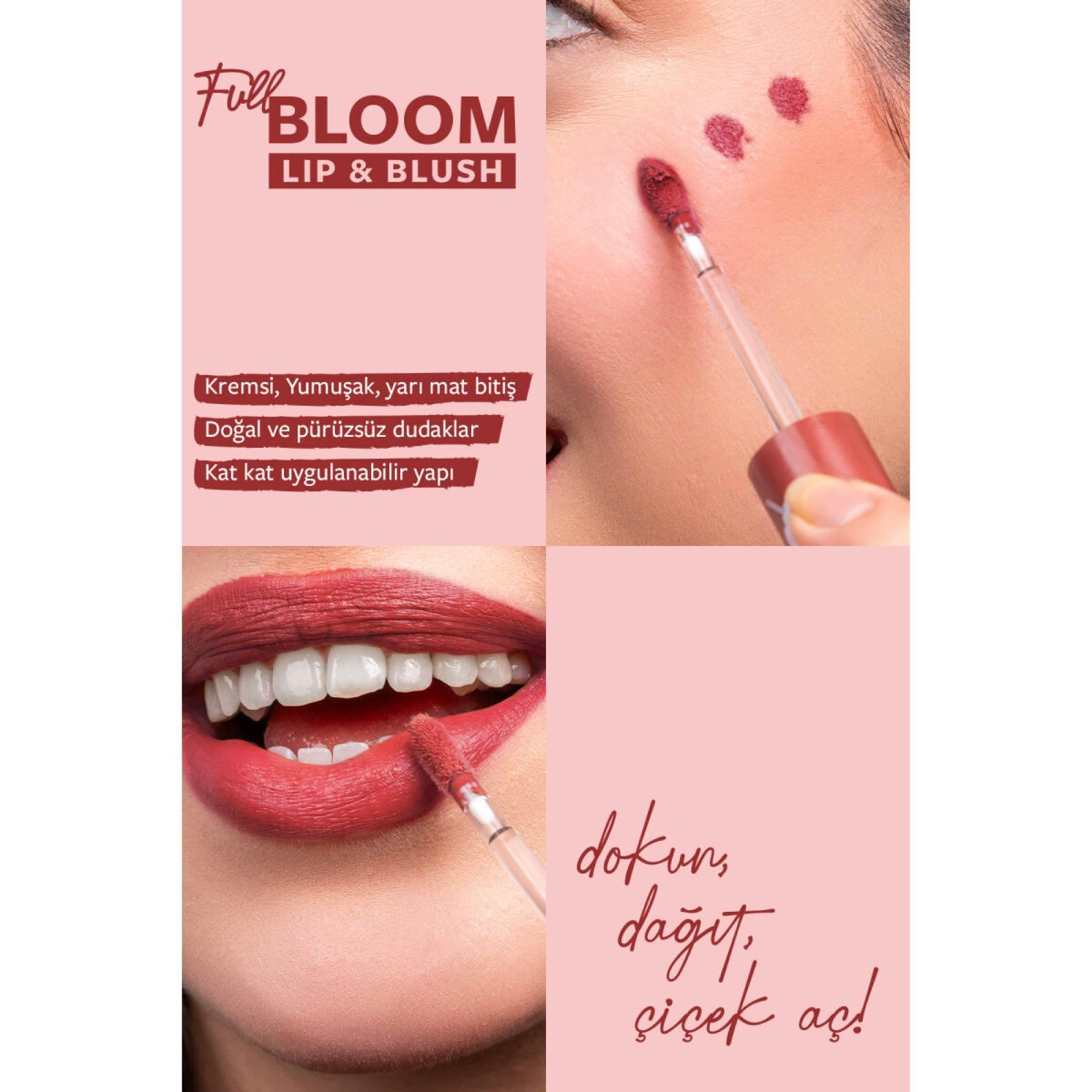 Pastel Full Bloom Lip & Blush Dudak ve Yanak Renklendirici 75 Blur