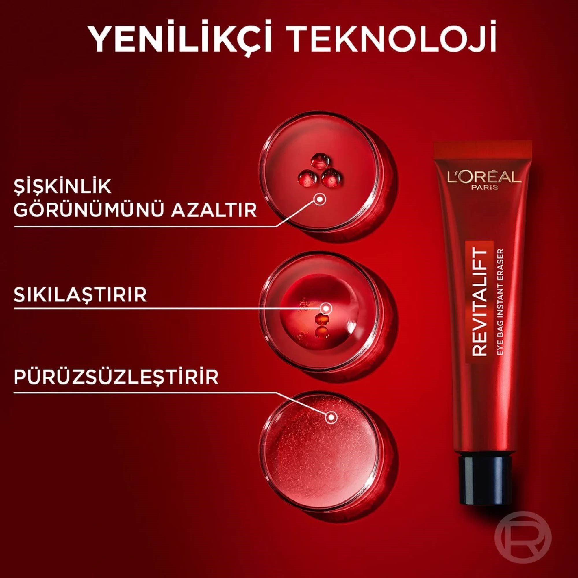 Loreal Paris Revitalift Lazer Eyebag Göz Kremi Göz Altı Torba Görünümüne Karşı Etkili 15 ml