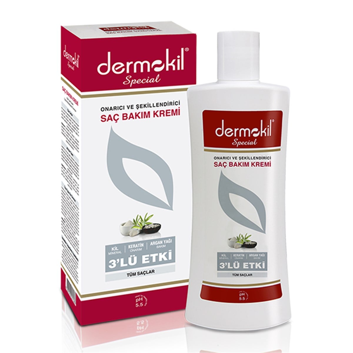 Dermokil Onarıcı ve Şekillendirici 3'lü Etki Saç Kremi 250 ml