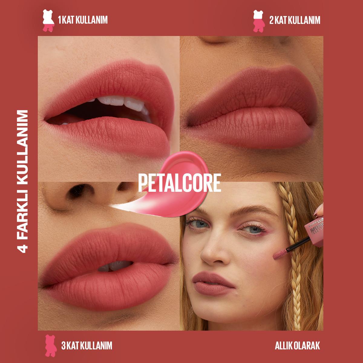 Maybelline Super Stay Teddy Tint Uzun Süre Kalıcı Likit Mat Tint 40 Petalcore