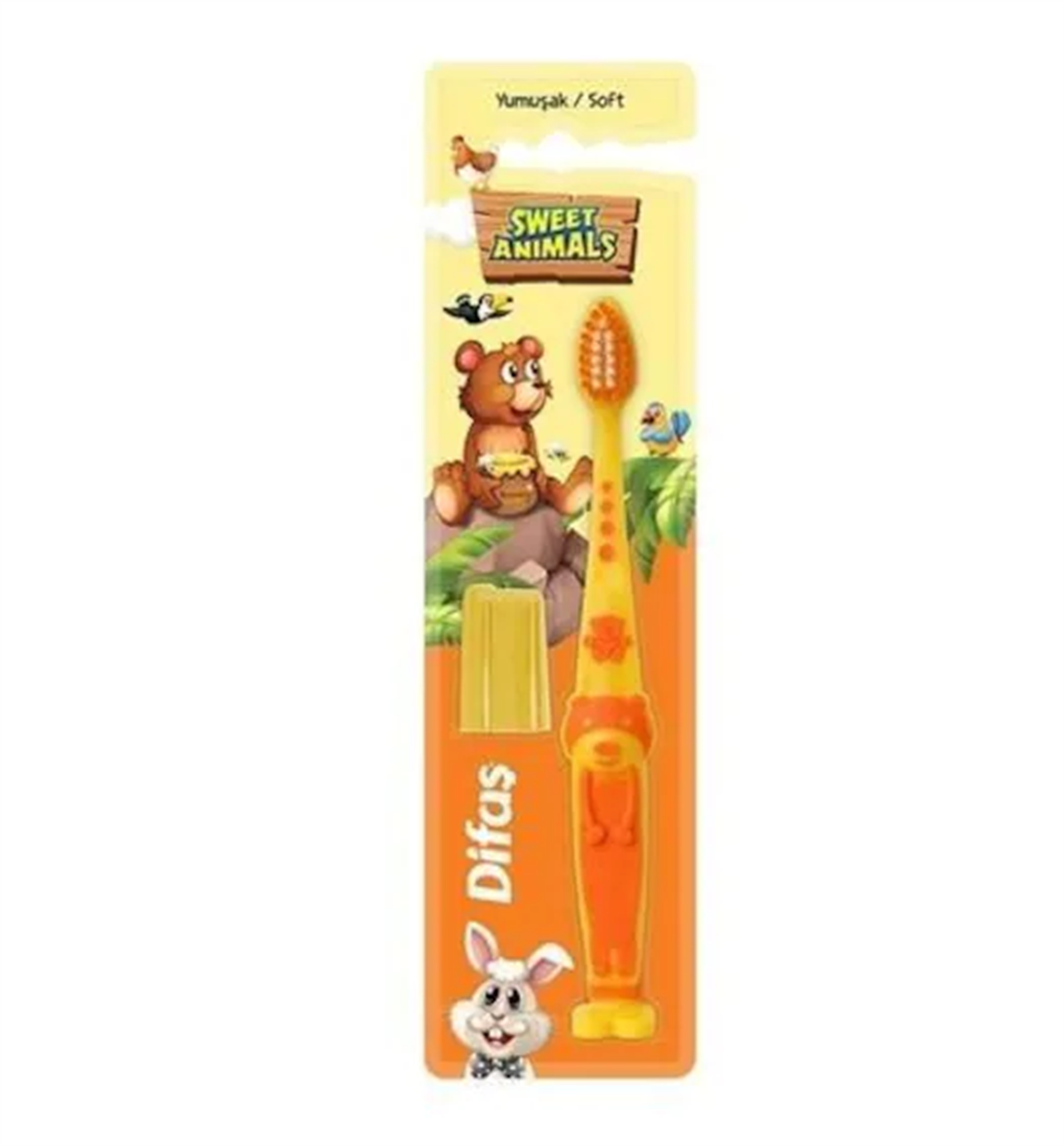 Difaş Sweet Animals Diş Fırçası Yumuşak/Soft  Çocuklar İçin 