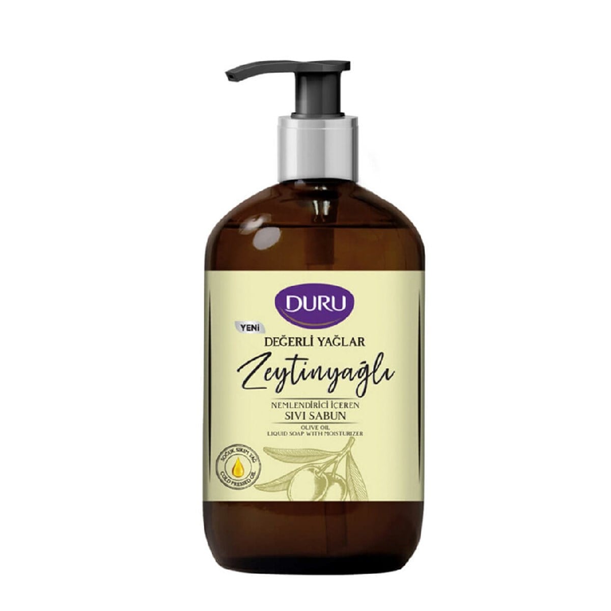 Duru Sıvı Sabun Değerli Yağlar Zeytinyağlı Nemlendirici İçeren 500ml  