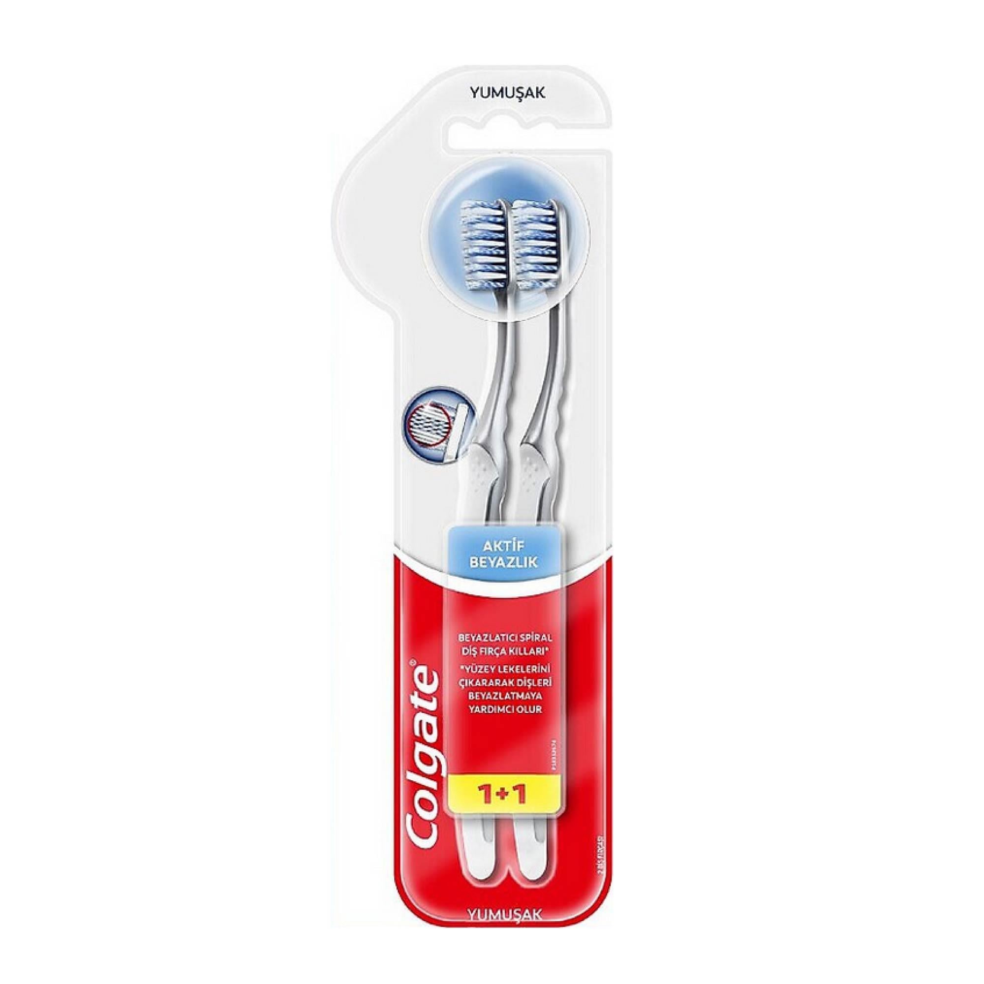 Colgate Aktif Beyazlık 1+1 Diş Fırçası Yumuşak 