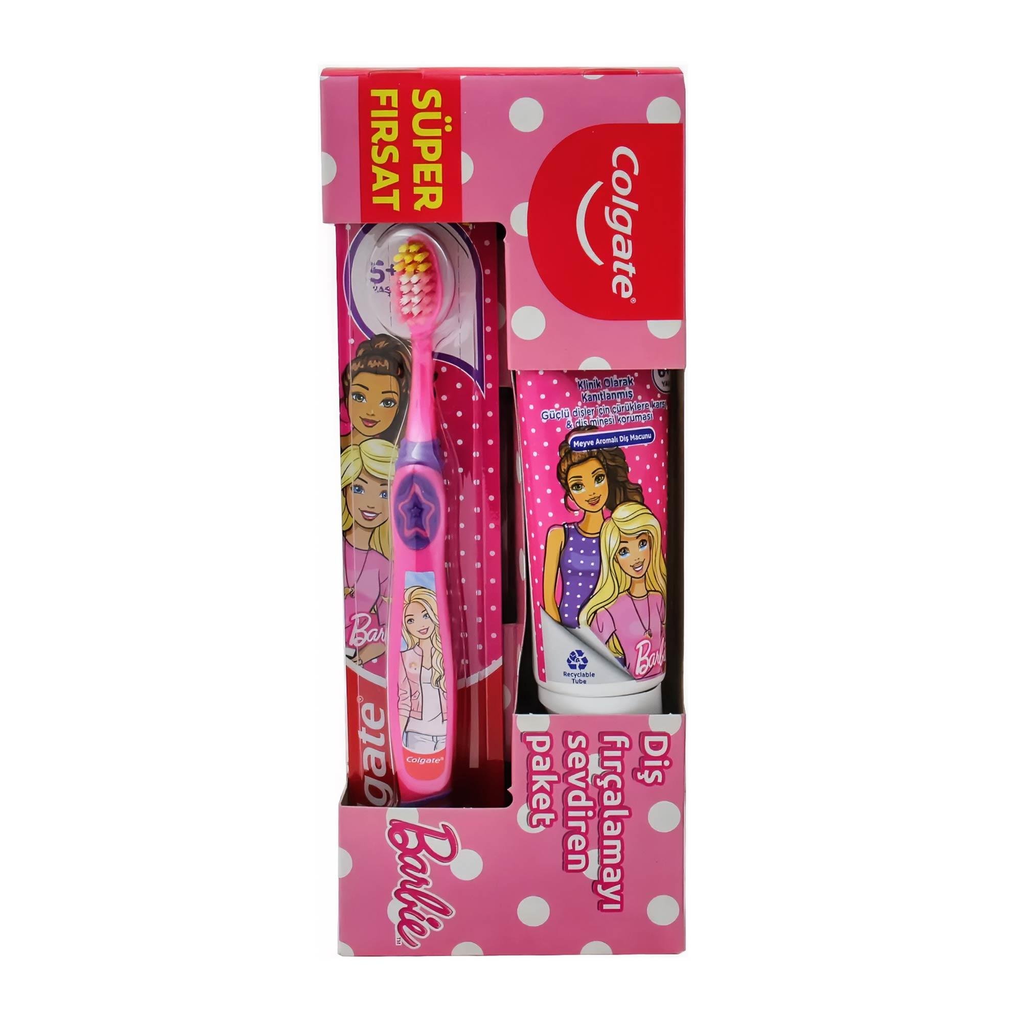 Colgate Diş Macunu Barbie + 6 Yaş + Colgate Diş Fırçası Barbie 5+ Yaş
