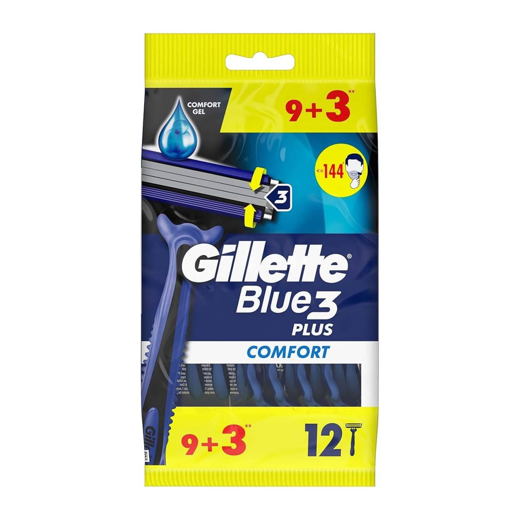 Gillette Blue3 Plus Comfort Tıraş Bıçağı 12'li
