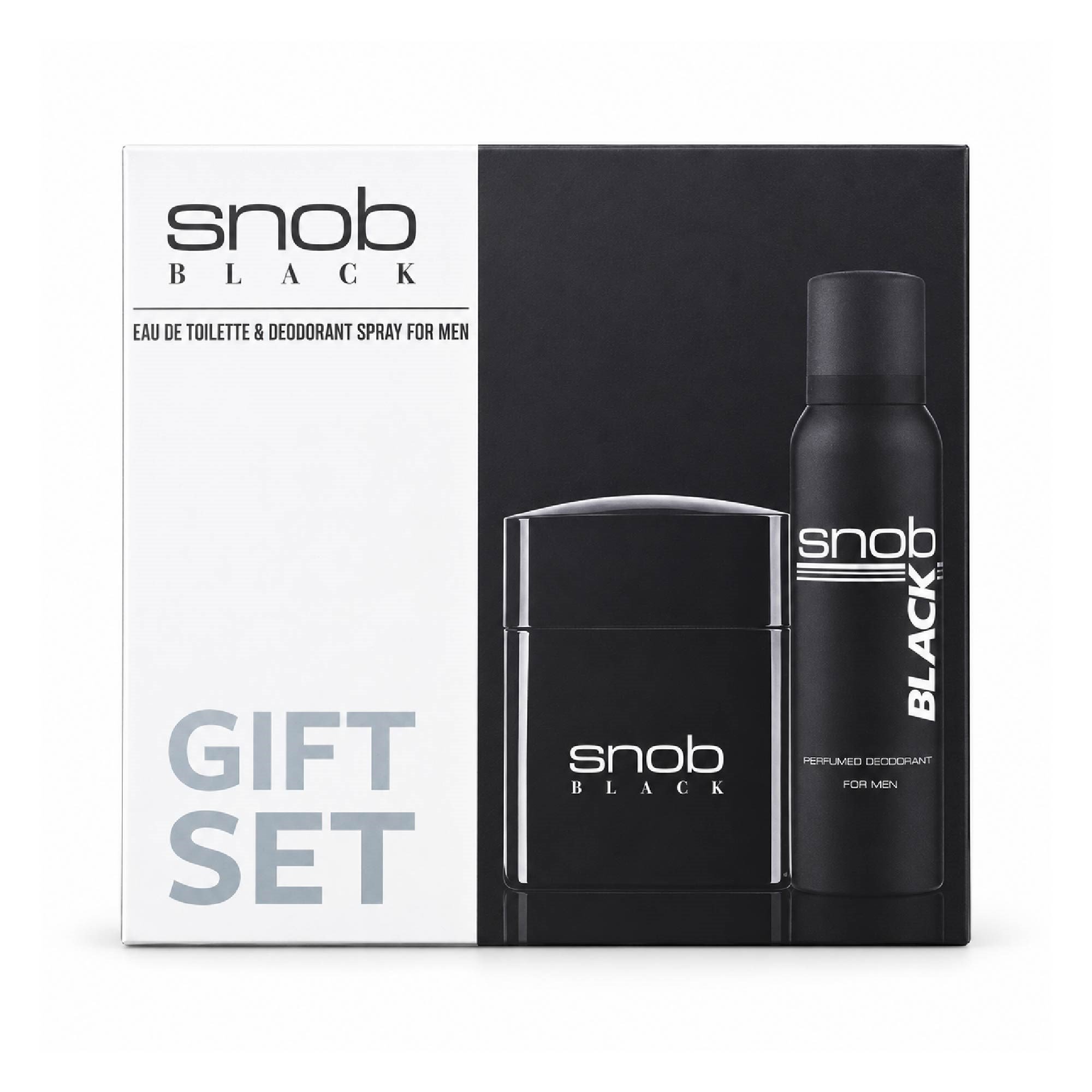 Snob Black Edt Parfüm 100 ml + Snob Black Deodorant 150 ml Set Erkek