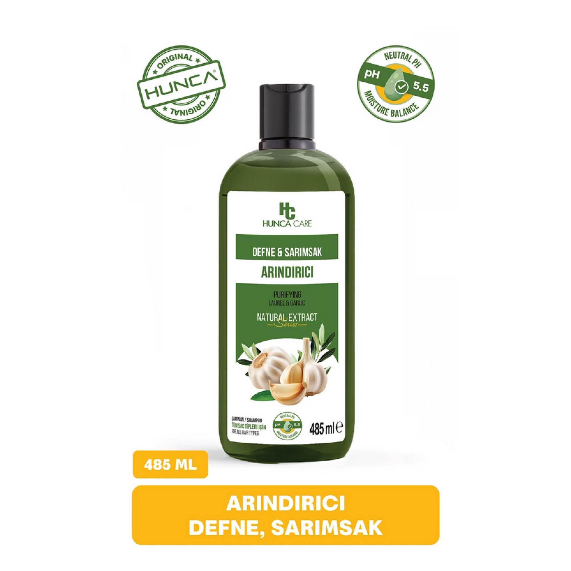 Hunca Care Defne Ve Sarımsaklı Şampuan 485 ml