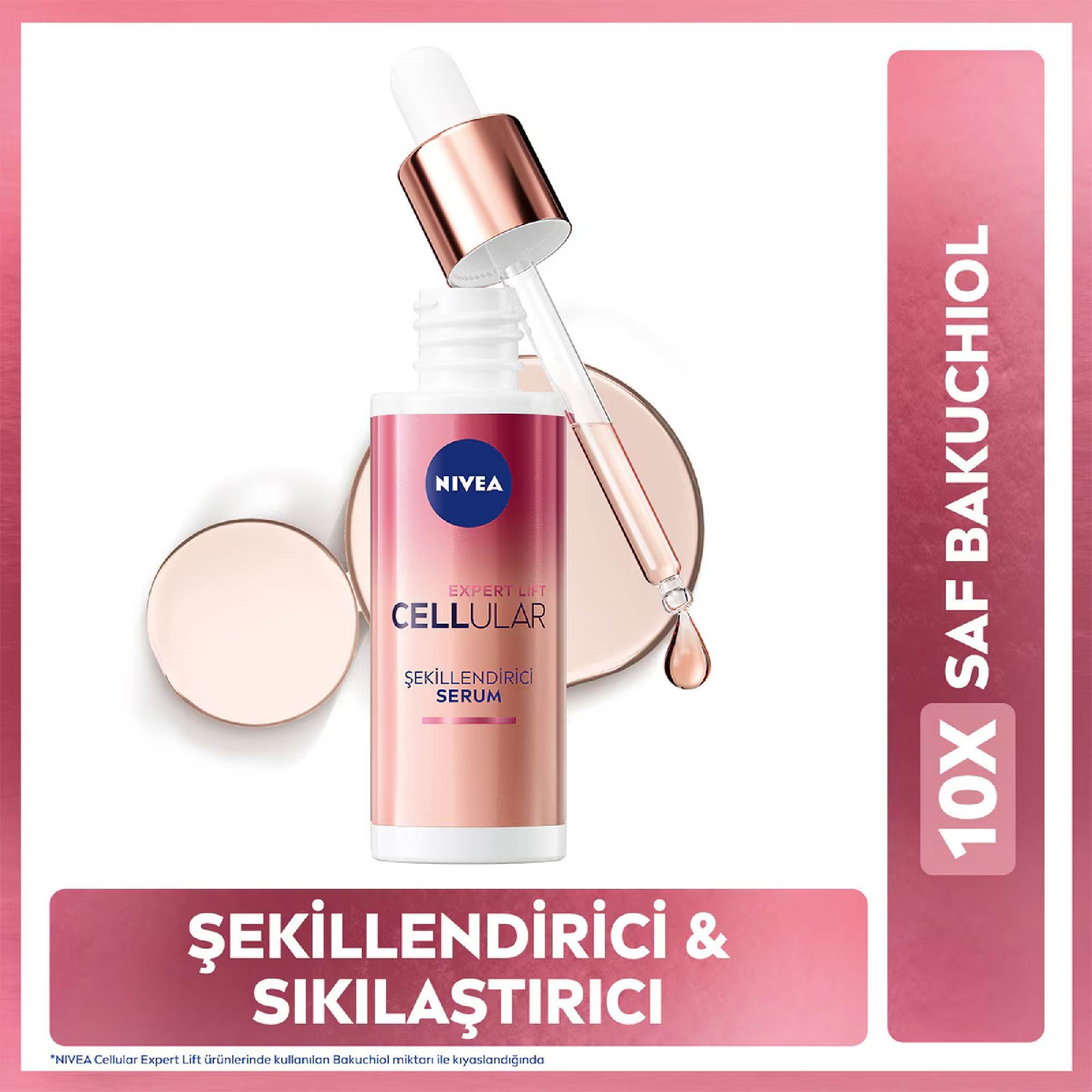 Nivea Doğal Retinol Alternatifi Bakuchiol Cilt Bakım Serumu Cellular Expert Lift 30 ml