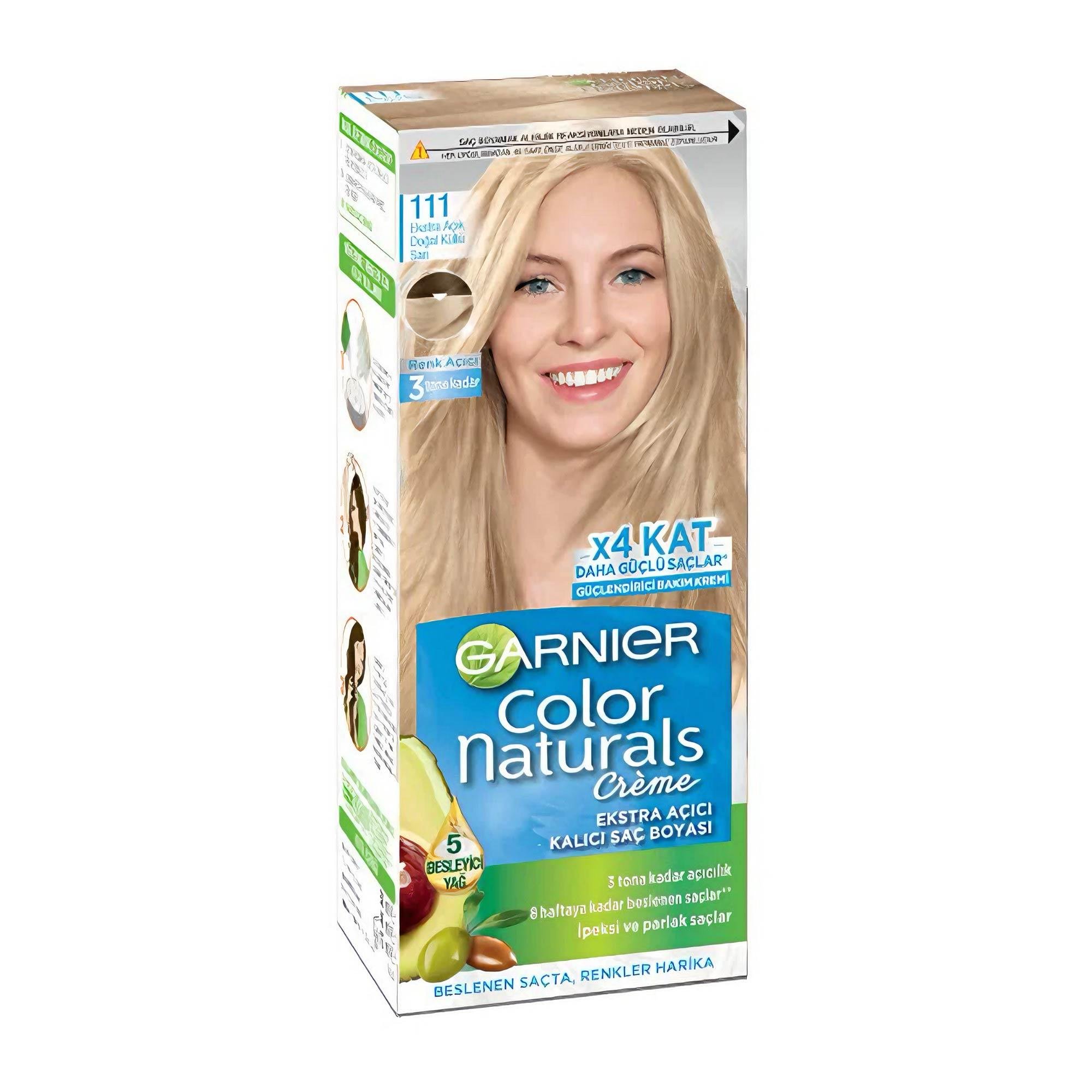 Garnier Color Naturals Creme Saç Boyası Ekstra Açık Doğal Küllü Sarı 111