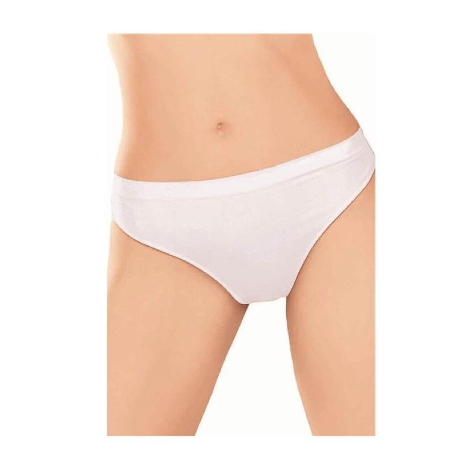 Elite Life Kadın Külot Slip Dikişsiz Beyaz L/XL  810