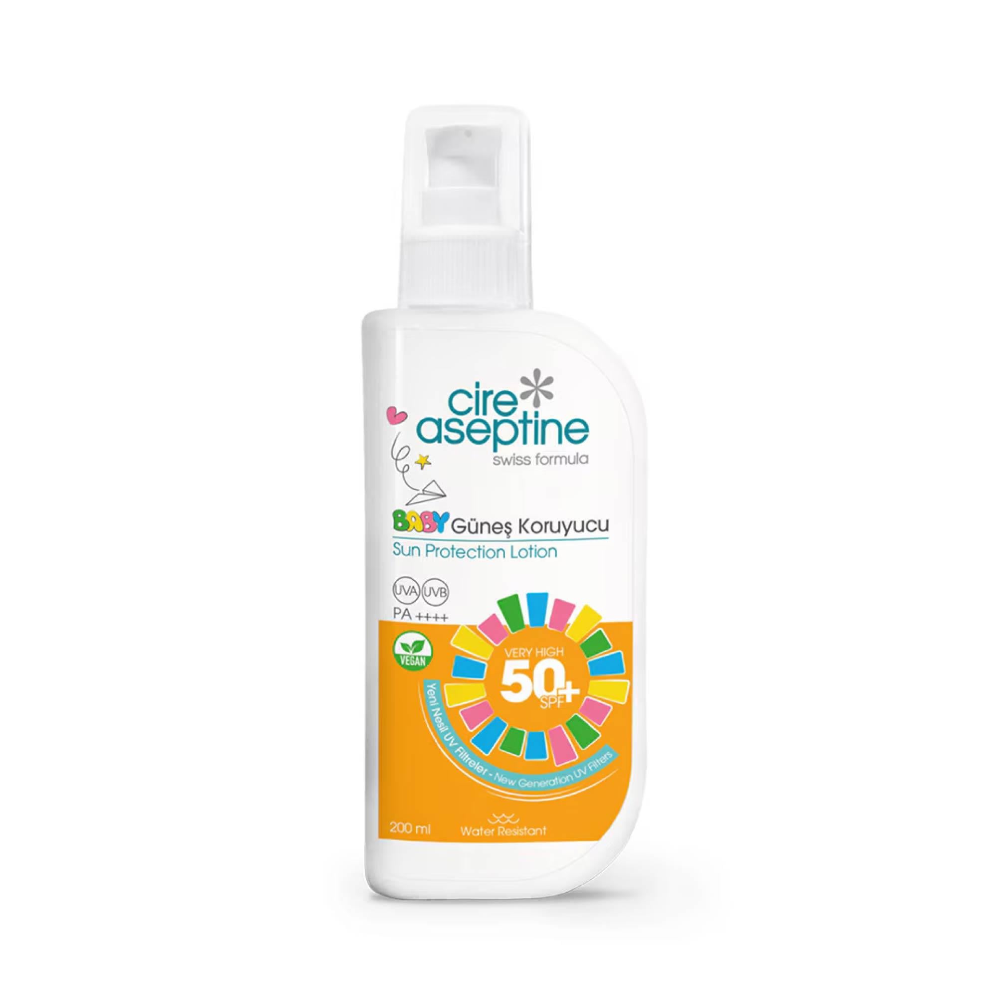 Cire Aseptine Baby Güneş Koruyucu YVA/UVB Very High SPF50+ 200ml