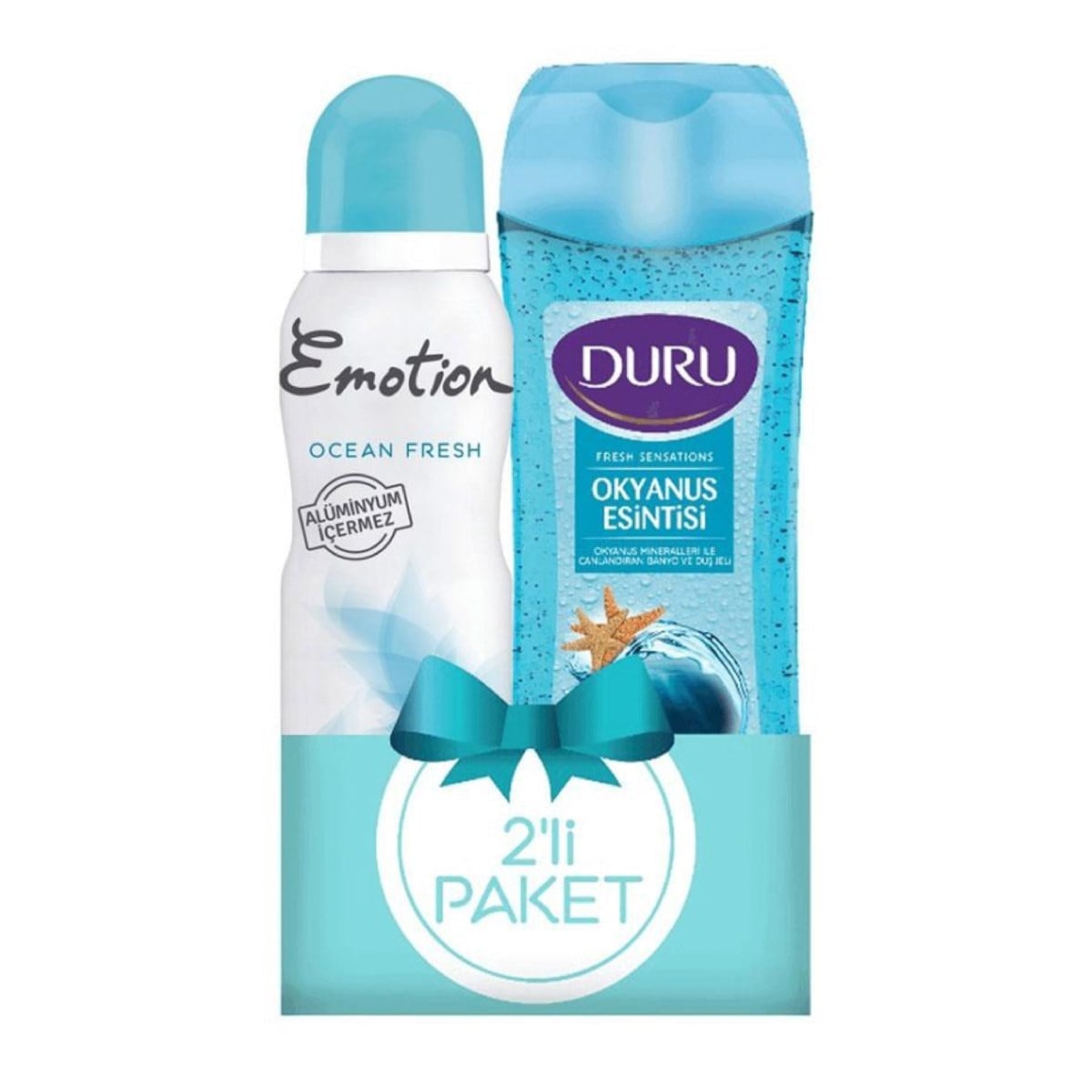 Emotion Kadın Deodorant Ocean Fresh 150ml+Duru Duş Jeli Hediyeli
