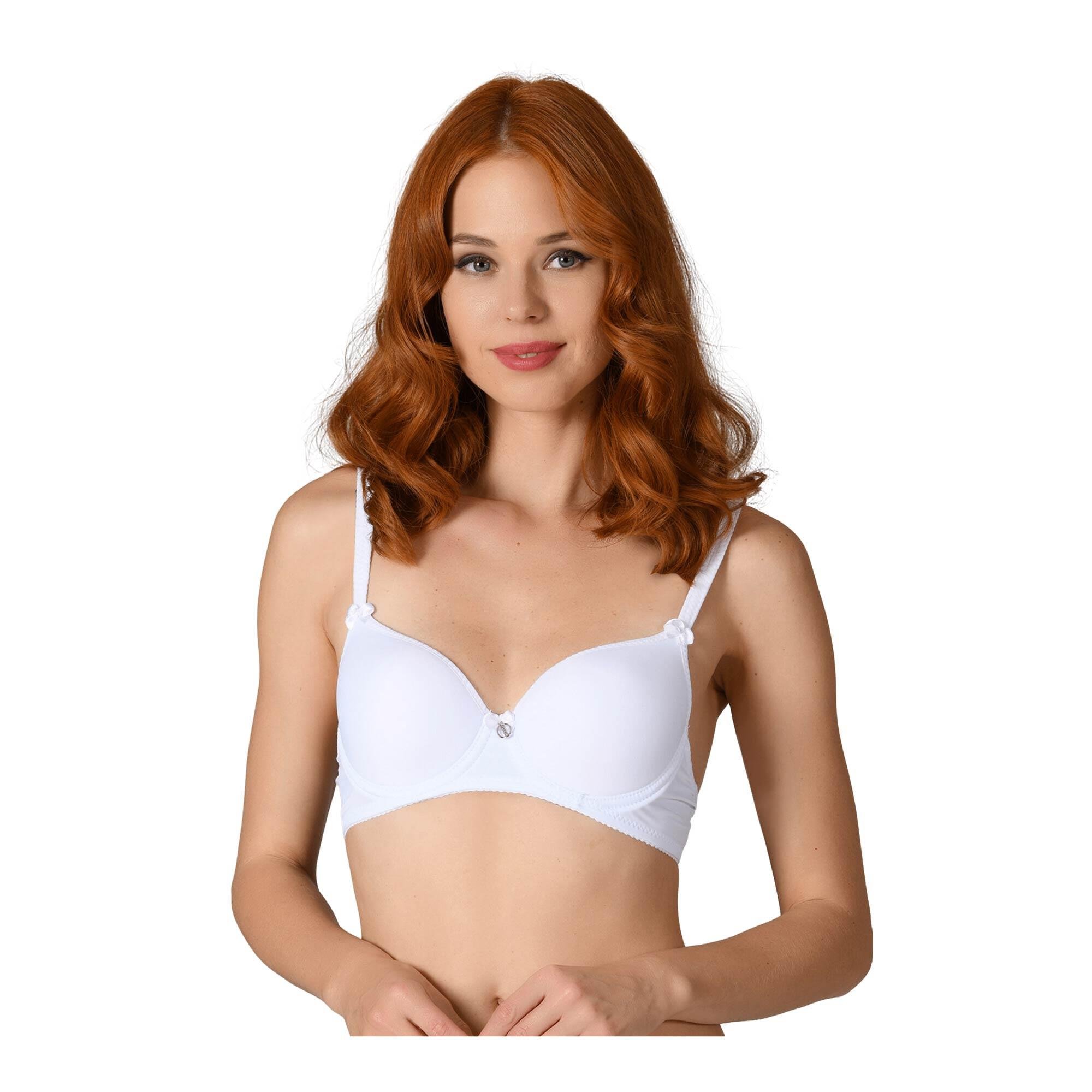 NBB Kadın Desteksiz Kaplı Sütyen Beyaz / 85 3532