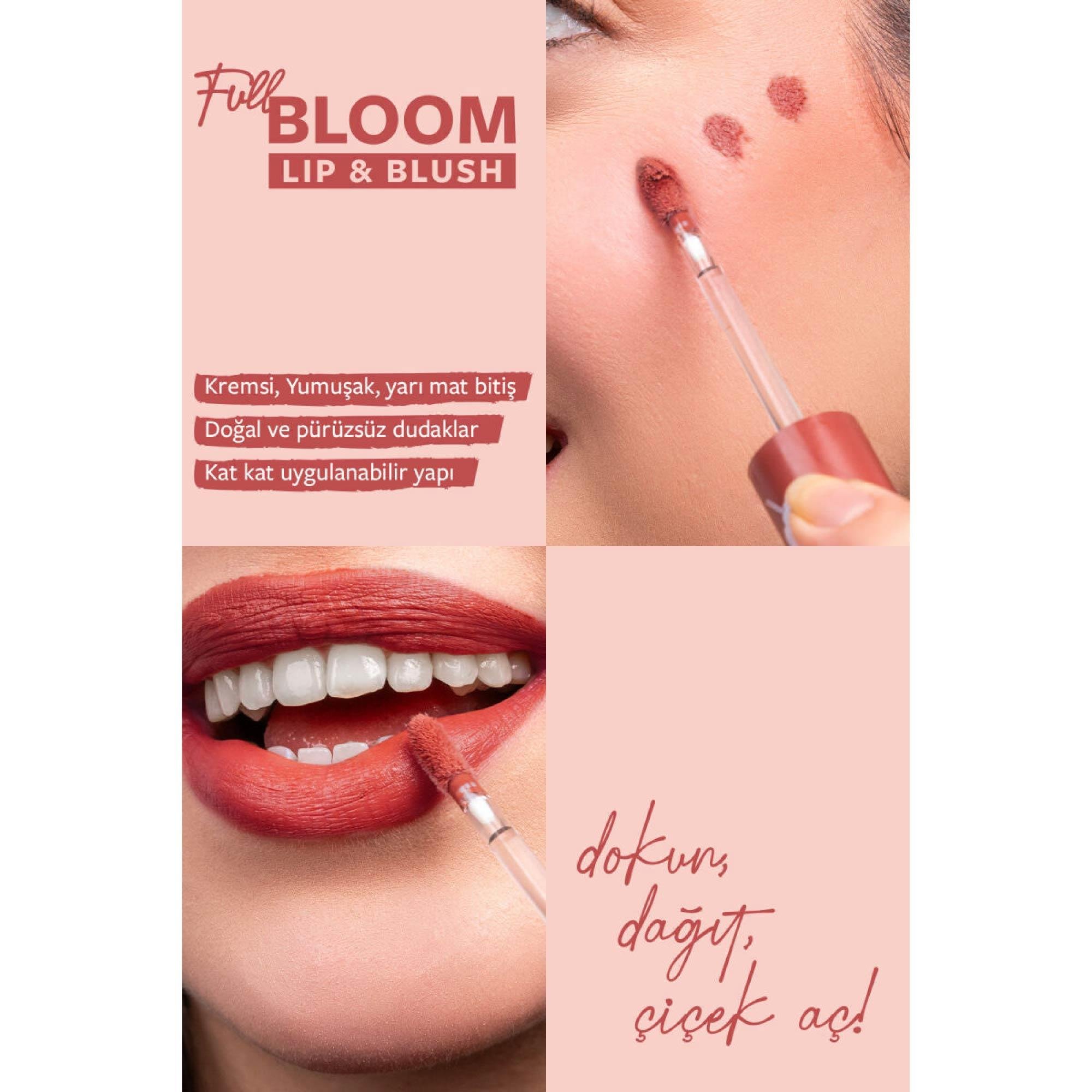 Pastel Full Bloom Lip & Blush Dudak ve Yanak Renklendirici 78 Sienna