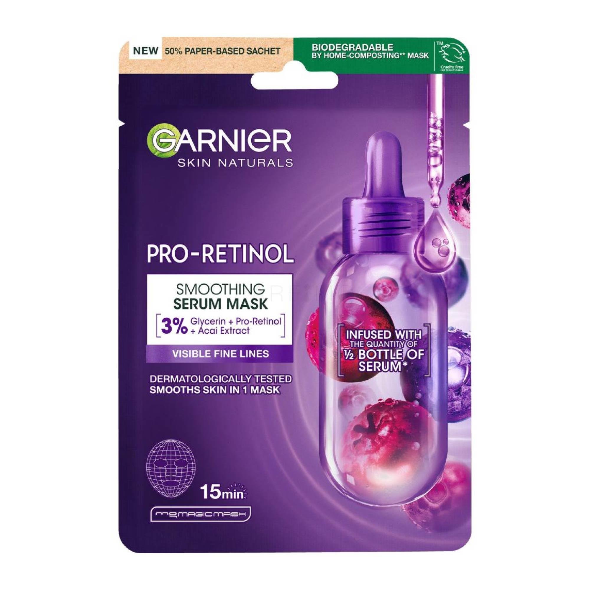 Garnier Pro-Retinol Pürüzsüzleştirici Kağıt Maske 22 gr