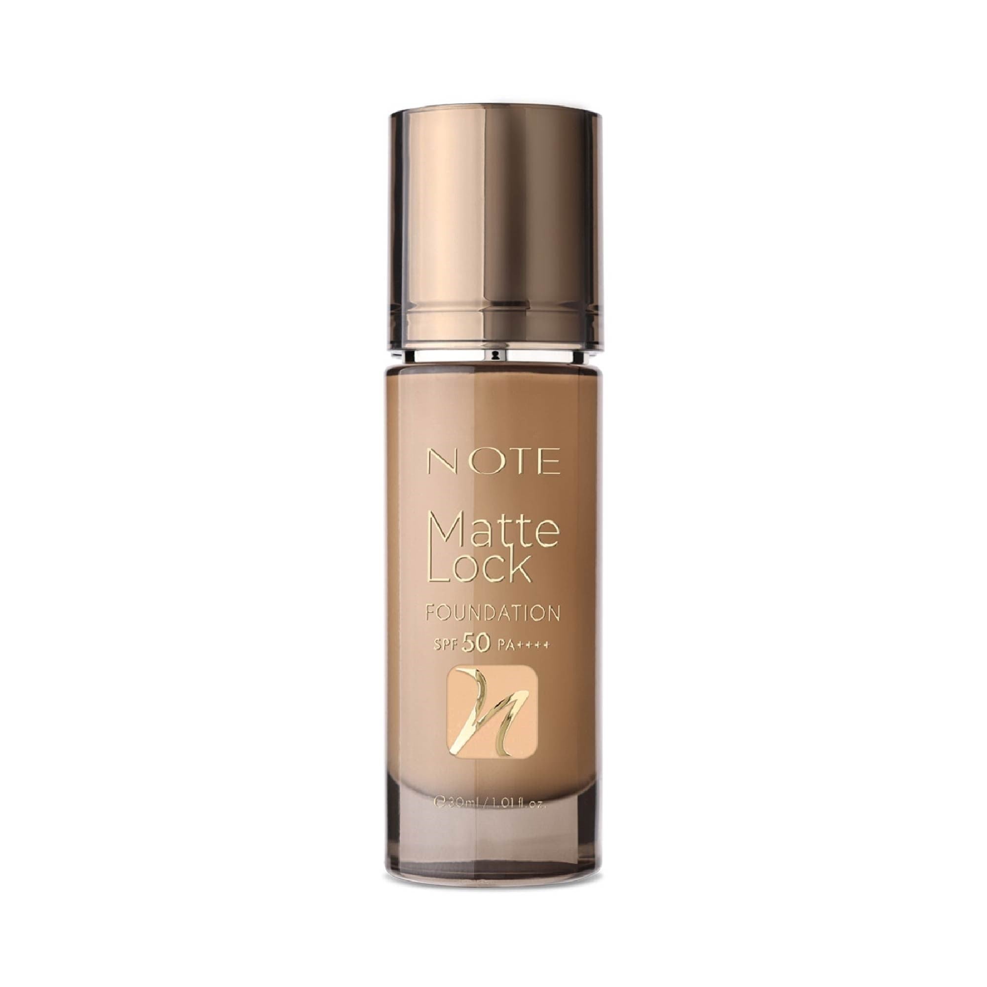 Note Matte Lock Foundation 120 Medium Beige SPF 50 Yoğun Kapatıcı Mat Bitişli Fondöten